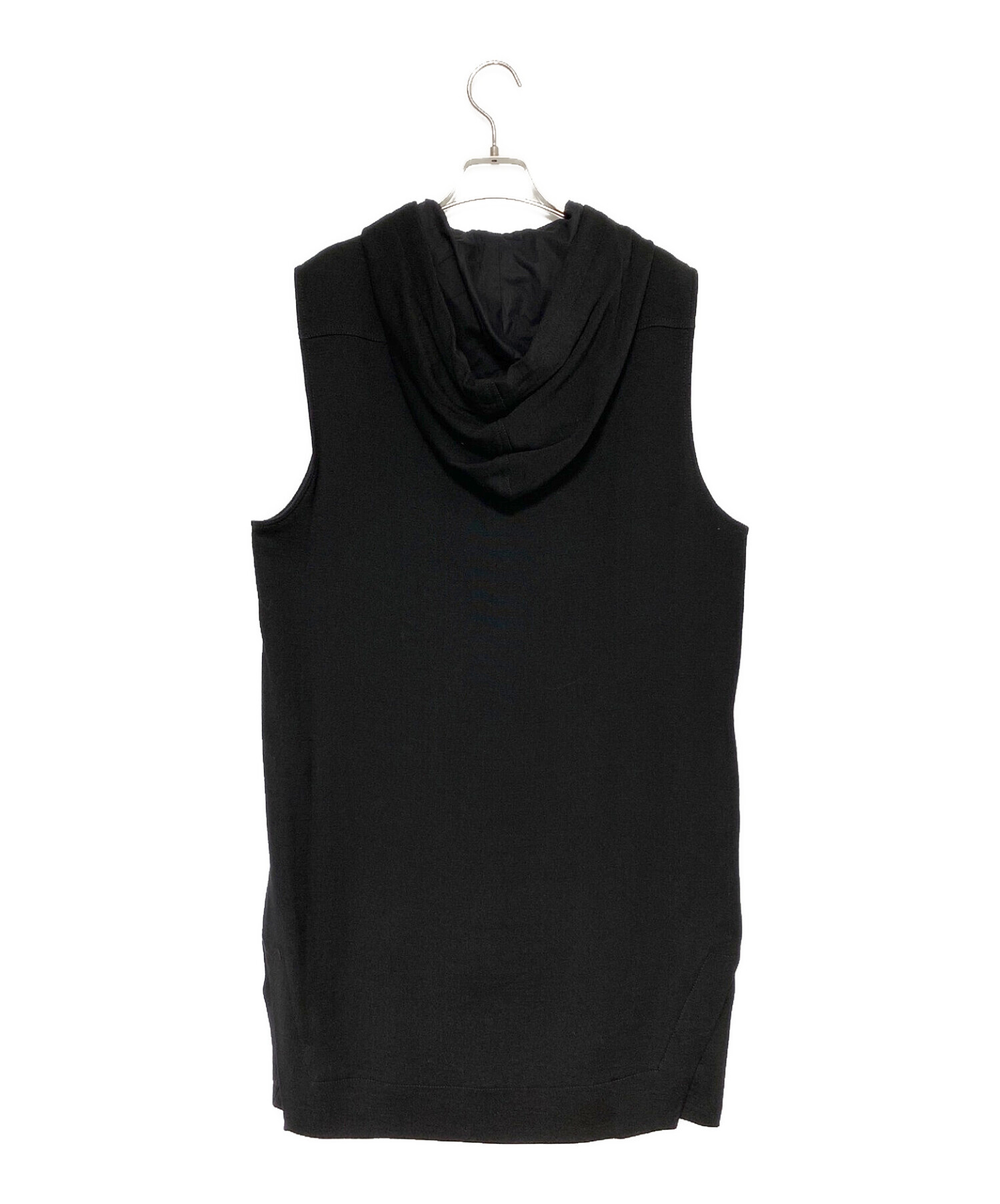 中古・古着通販】RICK OWENS (リックオウエンス) ノースリーブジップパーカー ブラック サイズ:52｜ブランド・古着通販  トレファク公式【TREFAC FASHION】スマホサイト