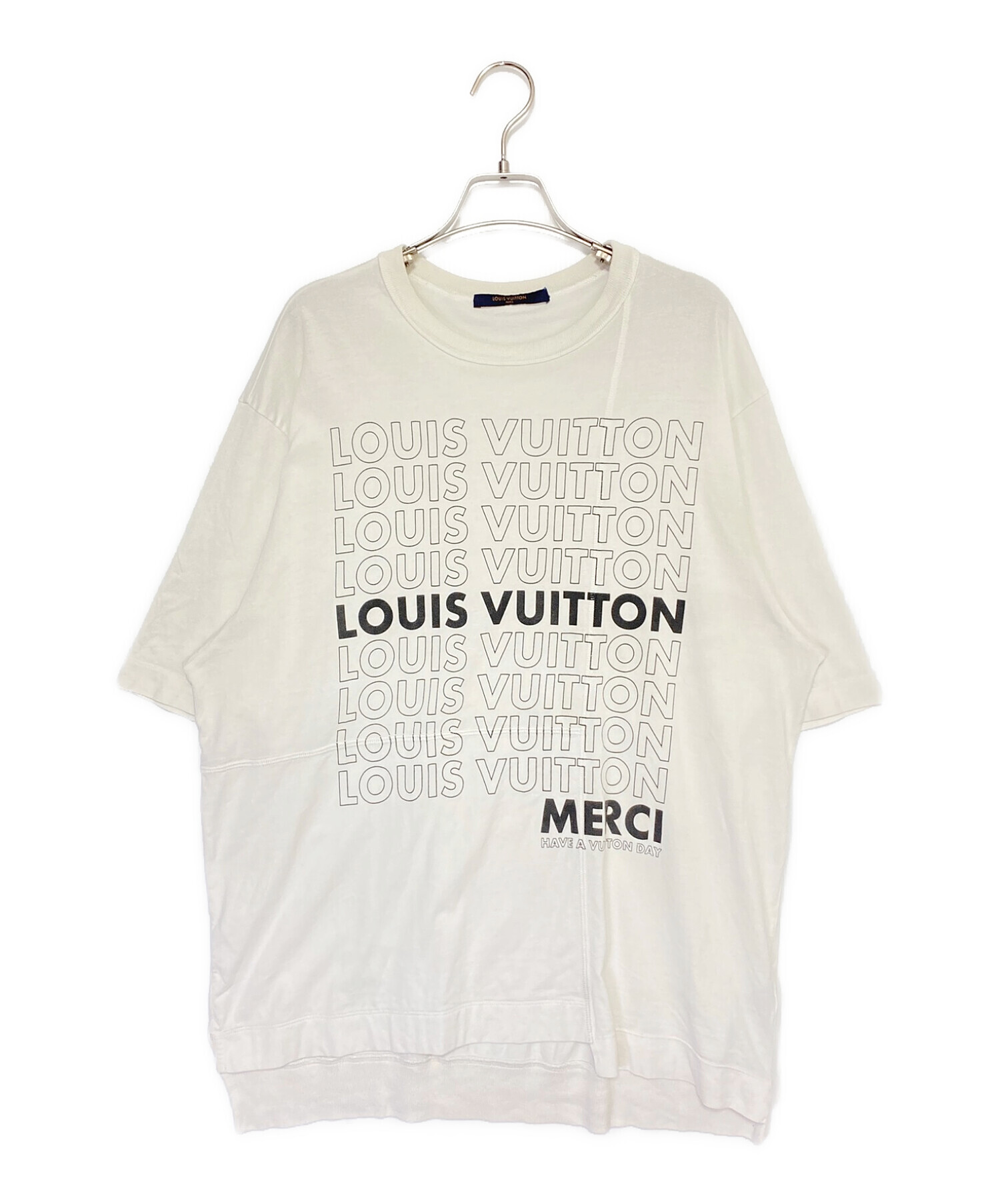 中古・古着通販】LOUIS VUITTON (ルイ ヴィトン) パッチワークLVリストTシャツ ホワイト サイズ:M｜ブランド・古着通販  トレファク公式【TREFAC FASHION】スマホサイト