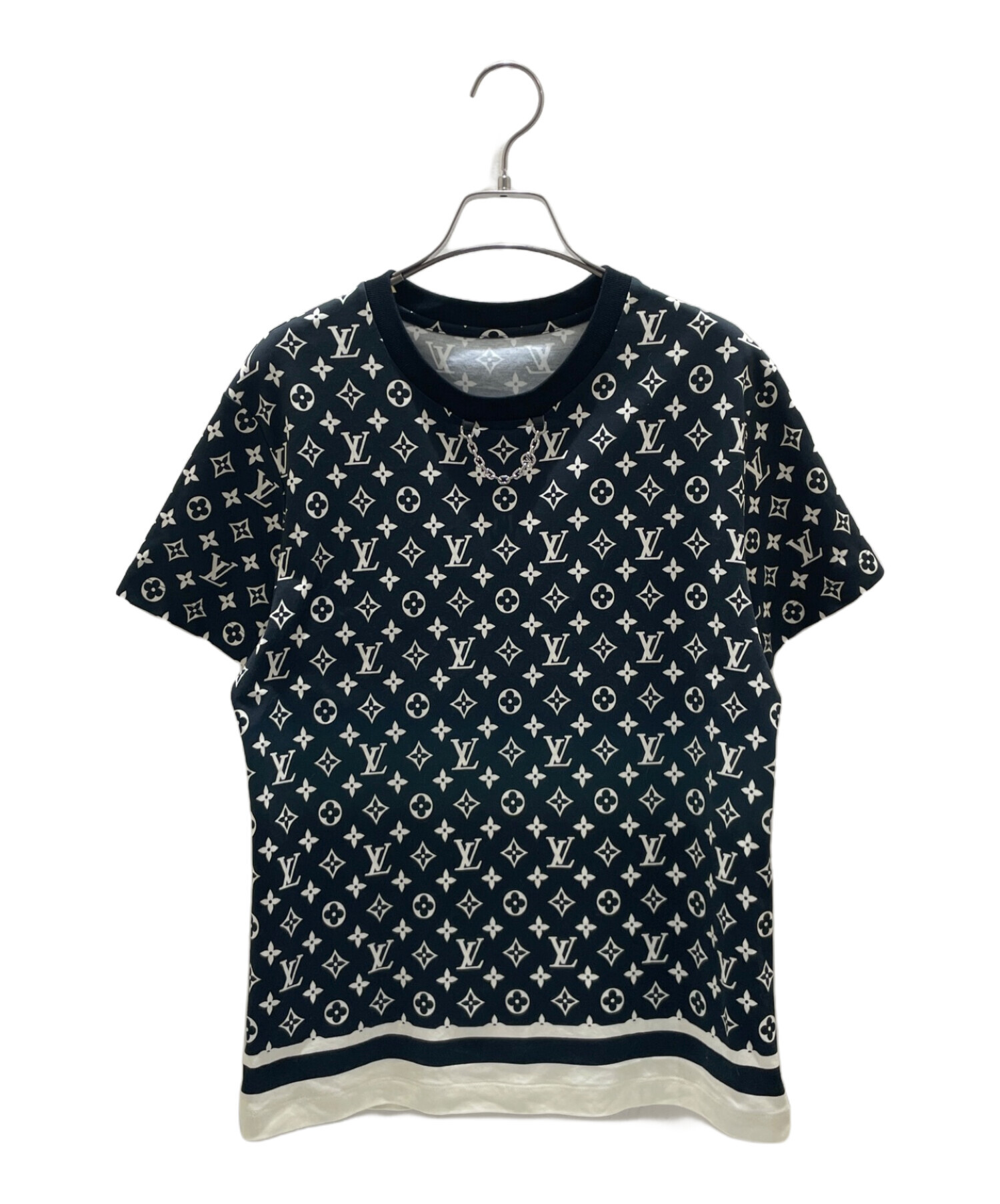 LOUIS VUITTON (ルイ ヴィトン) モノグラムプリントTシャツ ブラック サイズ:-