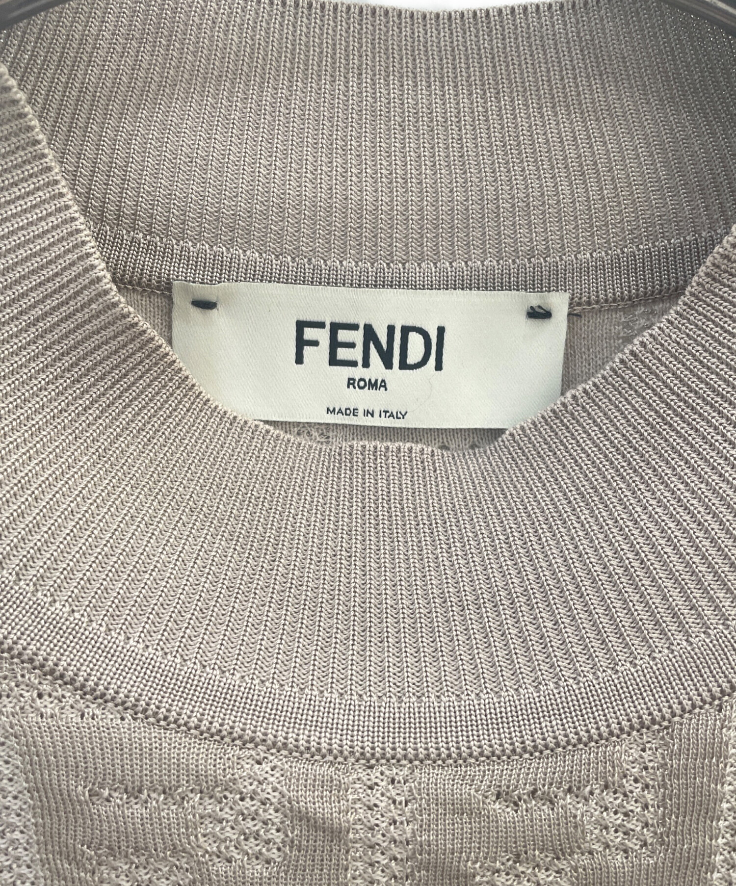 中古・古着通販】FENDI (フェンディ) ズッカニット ベージュ サイズ:38｜ブランド・古着通販 トレファク公式【TREFAC  FASHION】スマホサイト