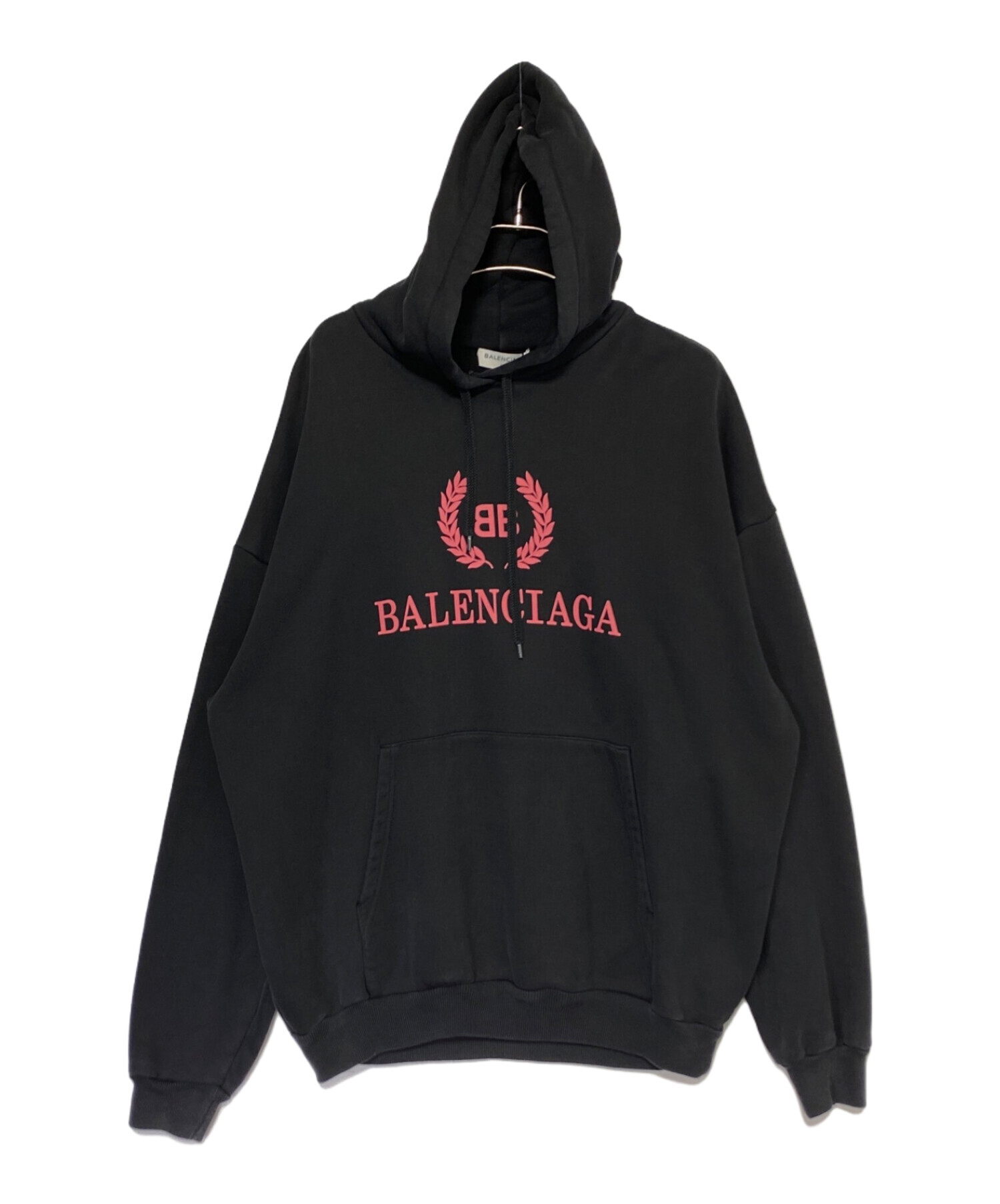 中古・古着通販】BALENCIAGA (バレンシアガ) ロゴパーカー ブラック サイズ:S｜ブランド・古着通販 トレファク公式【TREFAC  FASHION】スマホサイト