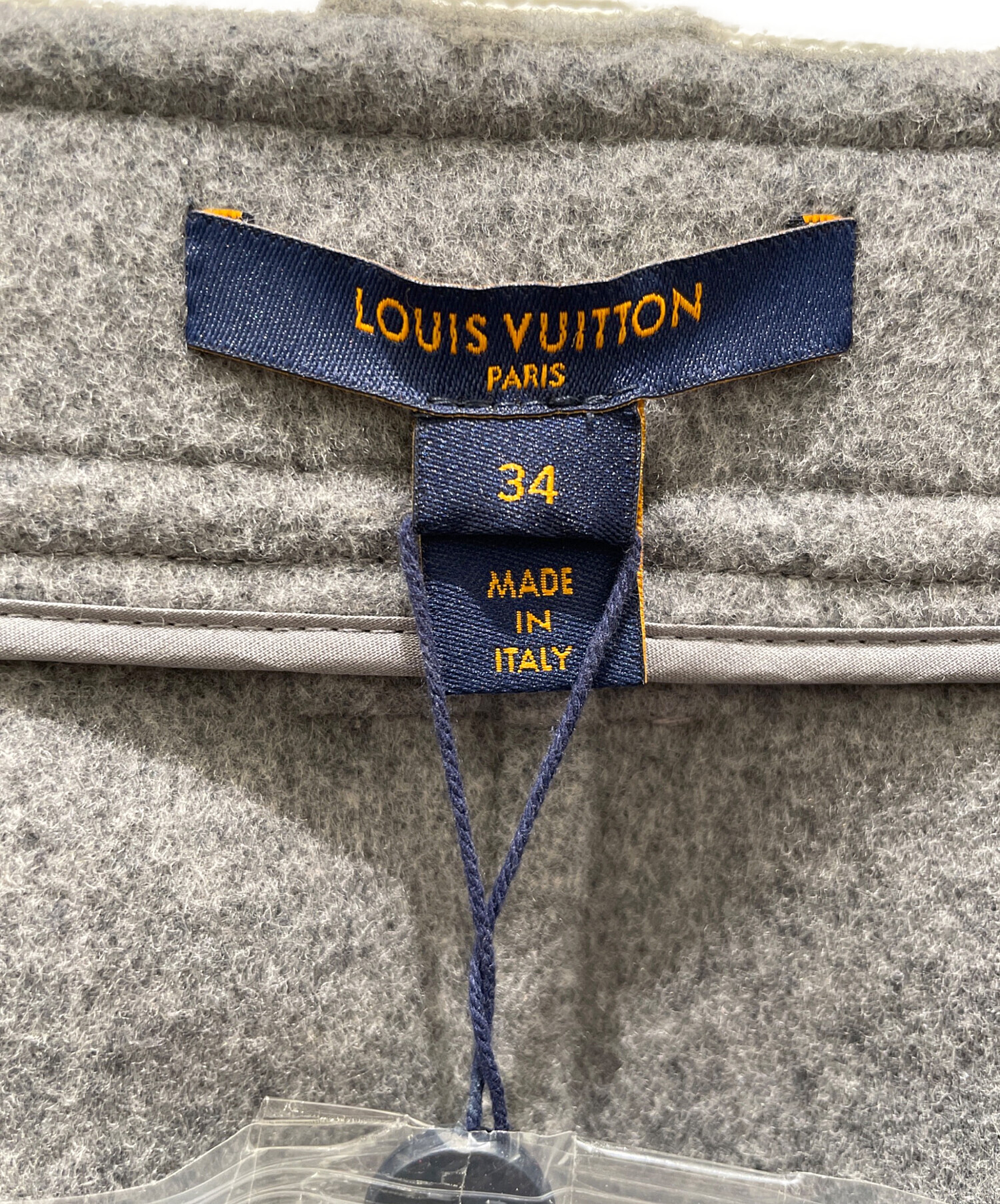 LOUIS VUITTON (ルイ ヴィトン) モノグラムジャイアントウールスカート グレー サイズ:34