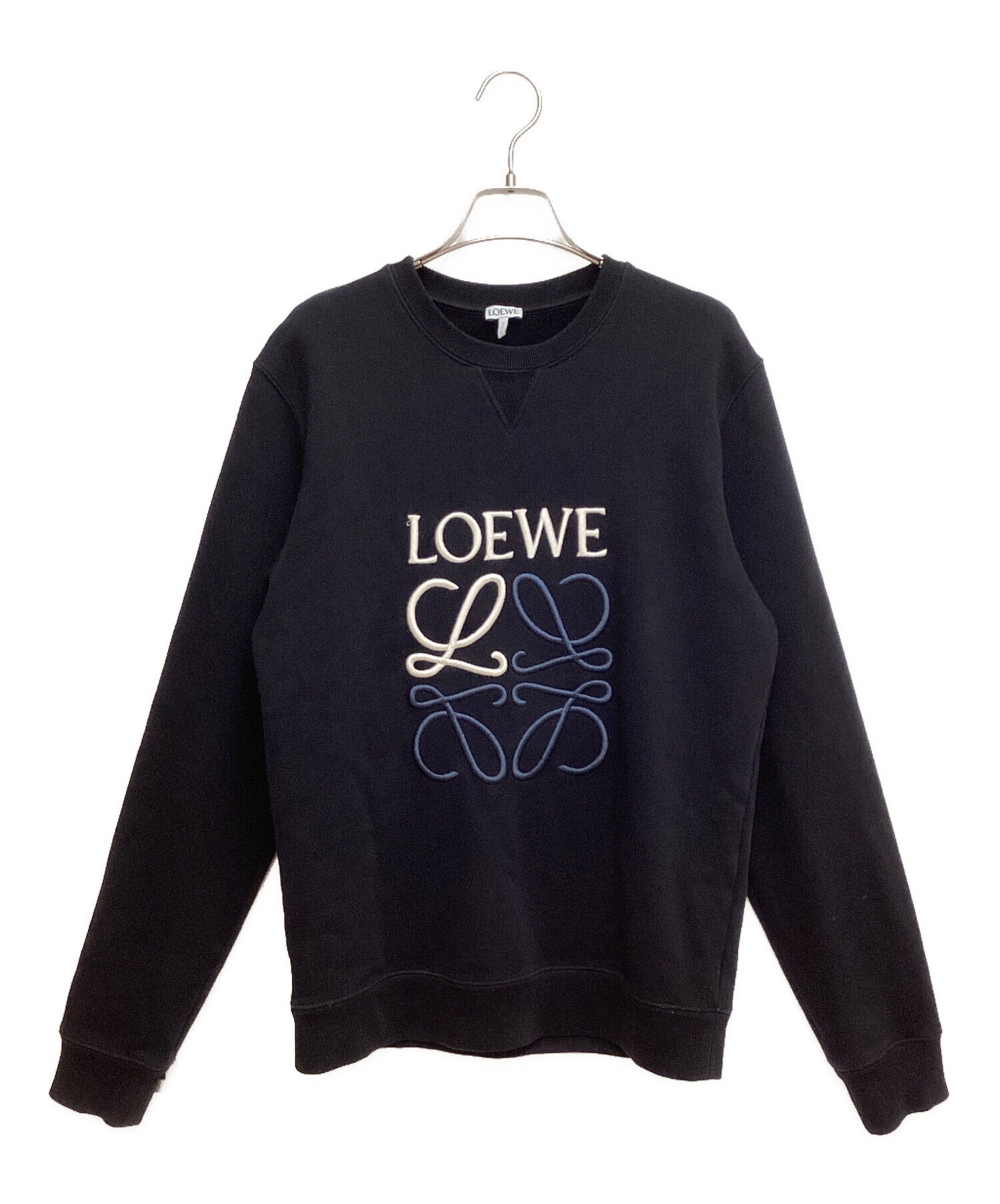 中古・古着通販】LOEWE (ロエベ) Anagram Logo Sweatshirt (アナグラムロゴスウェット) ブラック  サイズ:S｜ブランド・古着通販 トレファク公式【TREFAC FASHION】スマホサイト