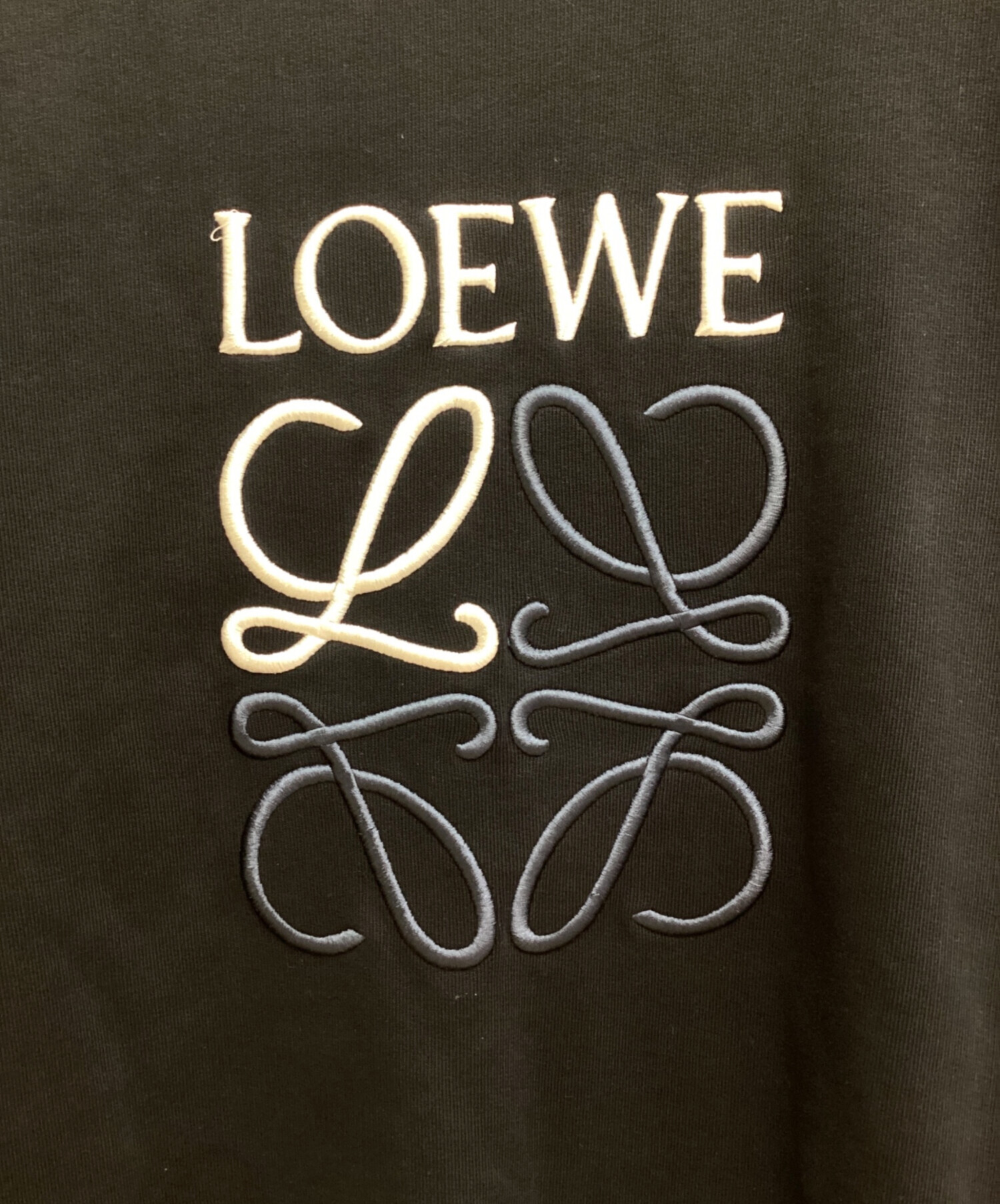 LOEWE (ロエベ) Anagram Logo Sweatshirt (アナグラムロゴスウェット) ブラック サイズ:S