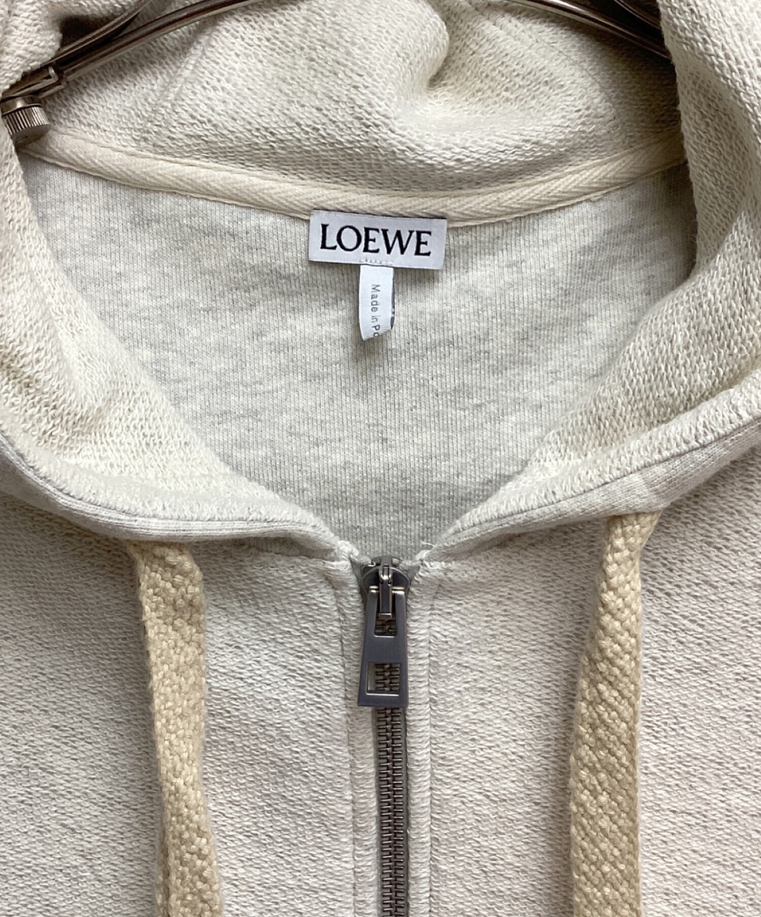 中古・古着通販】LOEWE (ロエベ) アナグラムジップパーカー ライトグレー サイズ:M｜ブランド・古着通販 トレファク公式【TREFAC  FASHION】スマホサイト