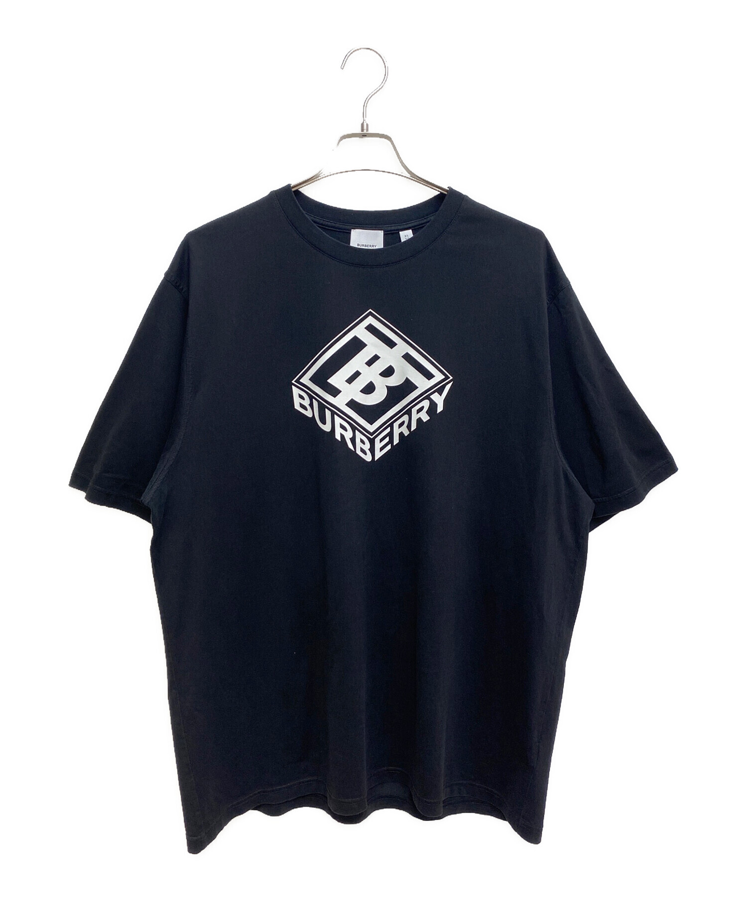 中古・古着通販】BURBERRY (バーバリー) Front Design T-shirt (フロントデザインカットソー) ブラック サイズ:XL｜ブランド・古着通販  トレファク公式【TREFAC FASHION】スマホサイト