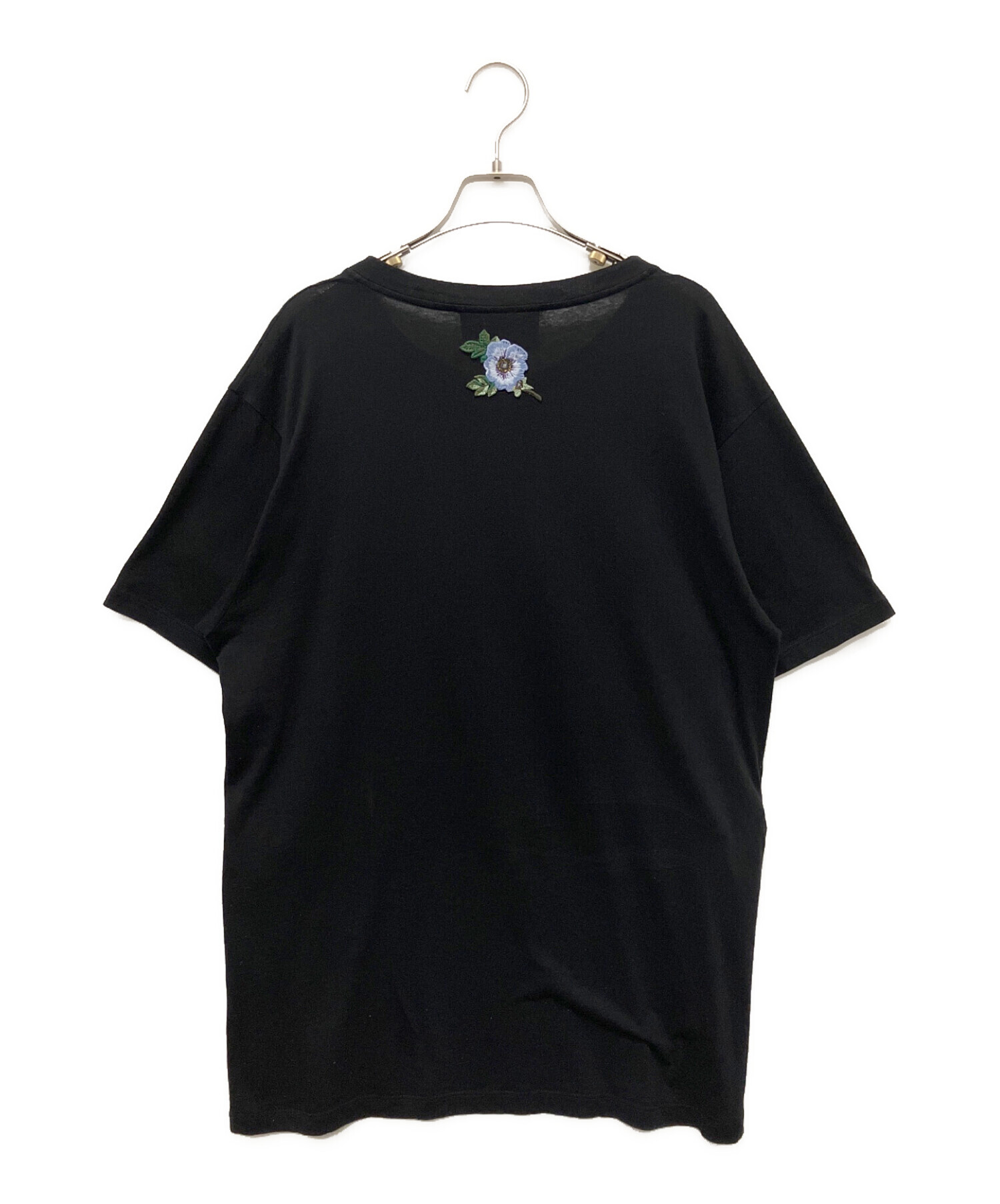 GUCCI (グッチ) GUCCI ロゴ ウォッシュドオーバーサイズ Tシャツ ブラック サイズ:S