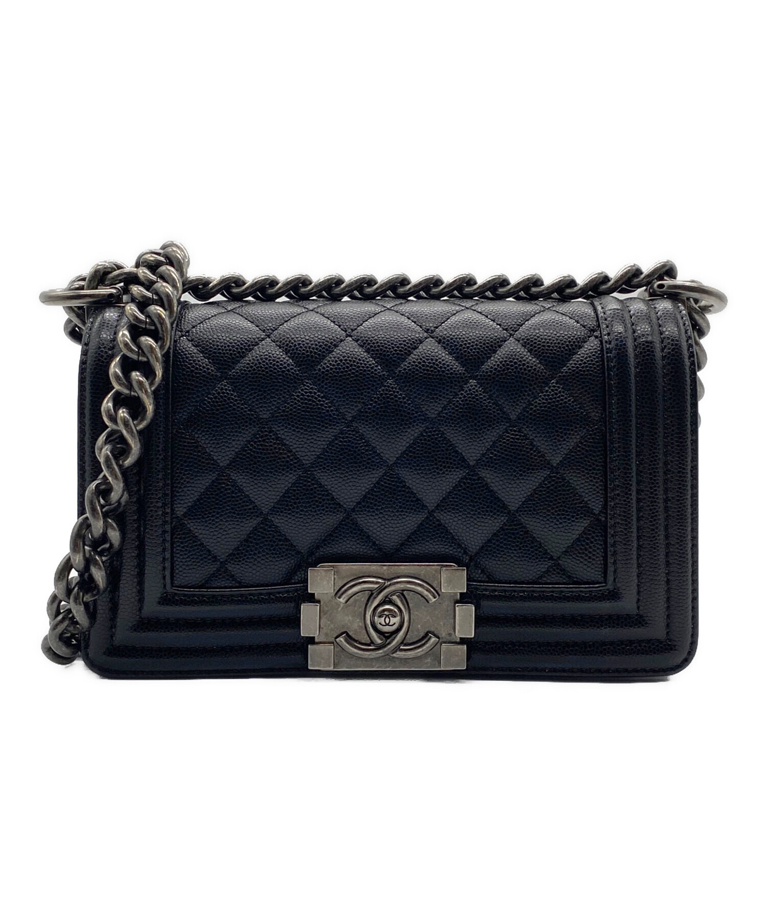 中古・古着通販】CHANEL (シャネル) ボーイシャネル スモール ブラック サイズ:20（スモール）｜ブランド・古着通販  トレファク公式【TREFAC FASHION】スマホサイト