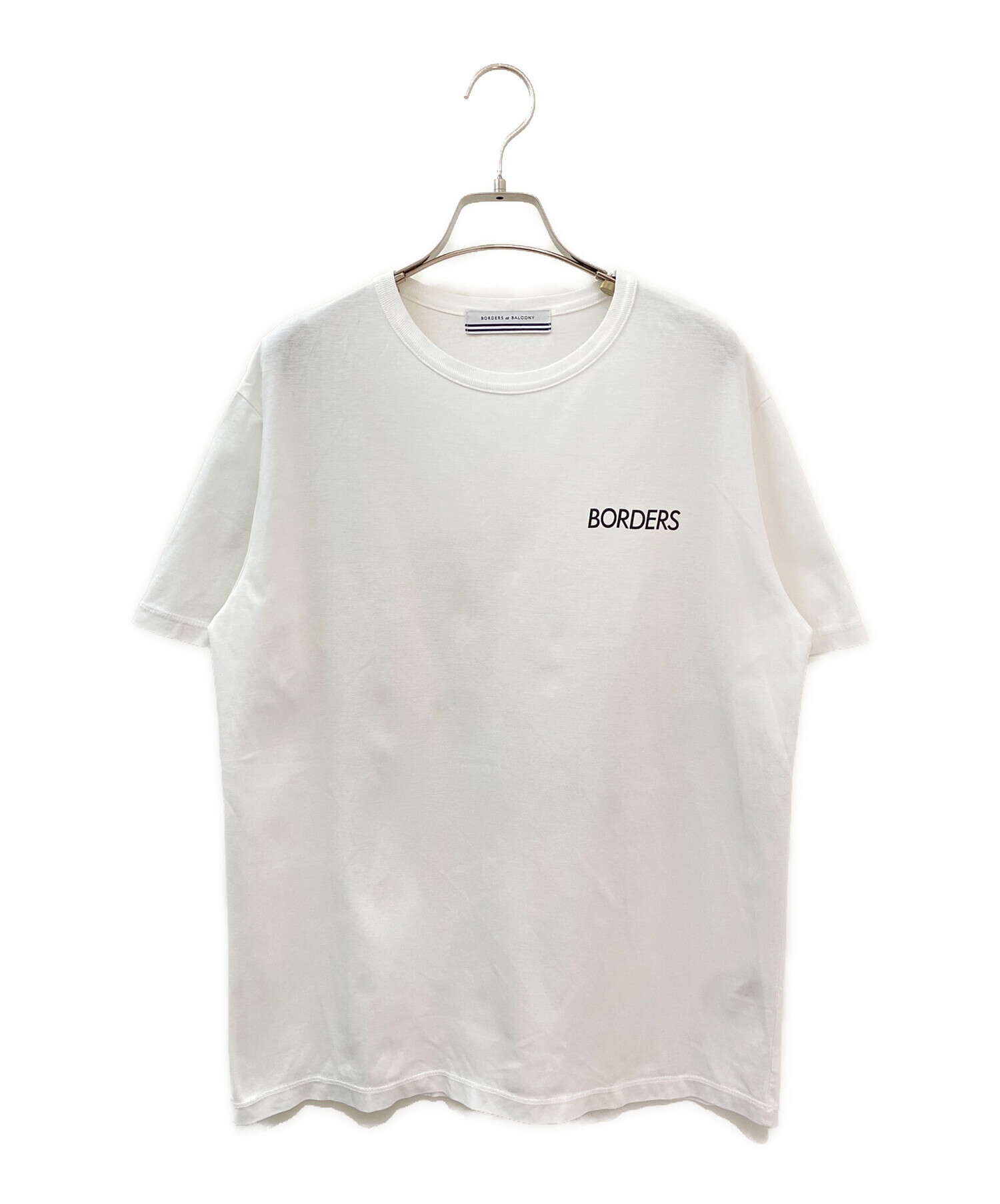 BORDERS at BALCONY (ボーダーズアットバルコニー) BORDERS TEE ホワイト サイズ:38