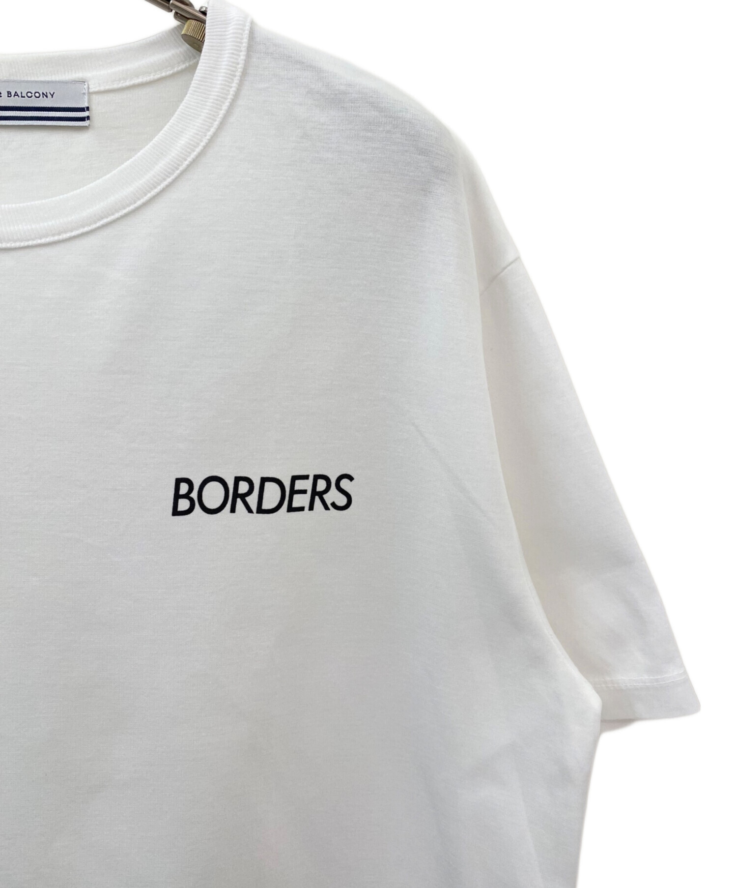 BORDERS at BALCONY (ボーダーズアットバルコニー) BORDERS TEE ホワイト サイズ:38