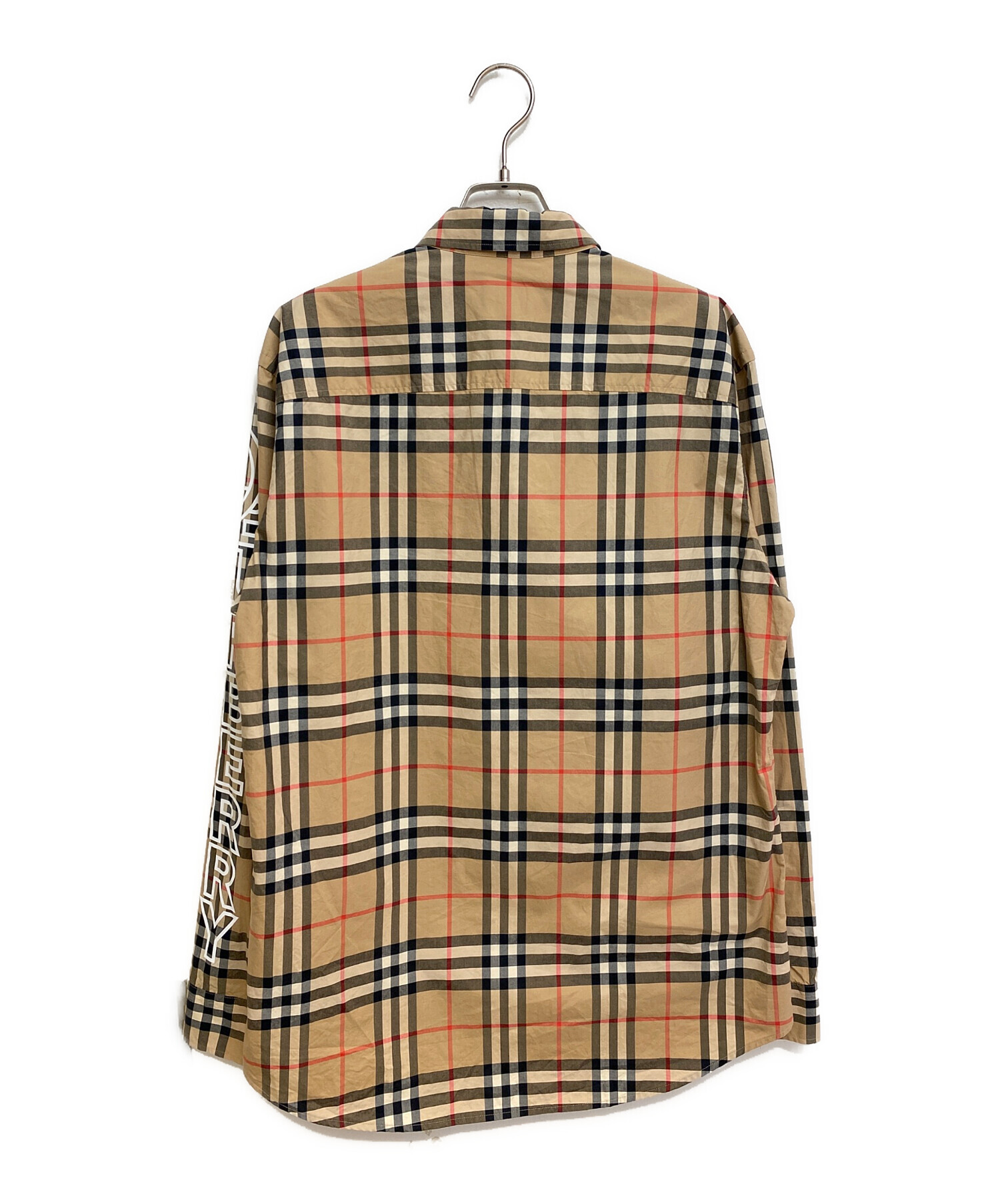 中古・古着通販】BURBERRY (バーバリー) 20AW アームロゴプリントノヴァチェックシャツ ベージュ サイズ:M｜ブランド・古着通販  トレファク公式【TREFAC FASHION】スマホサイト