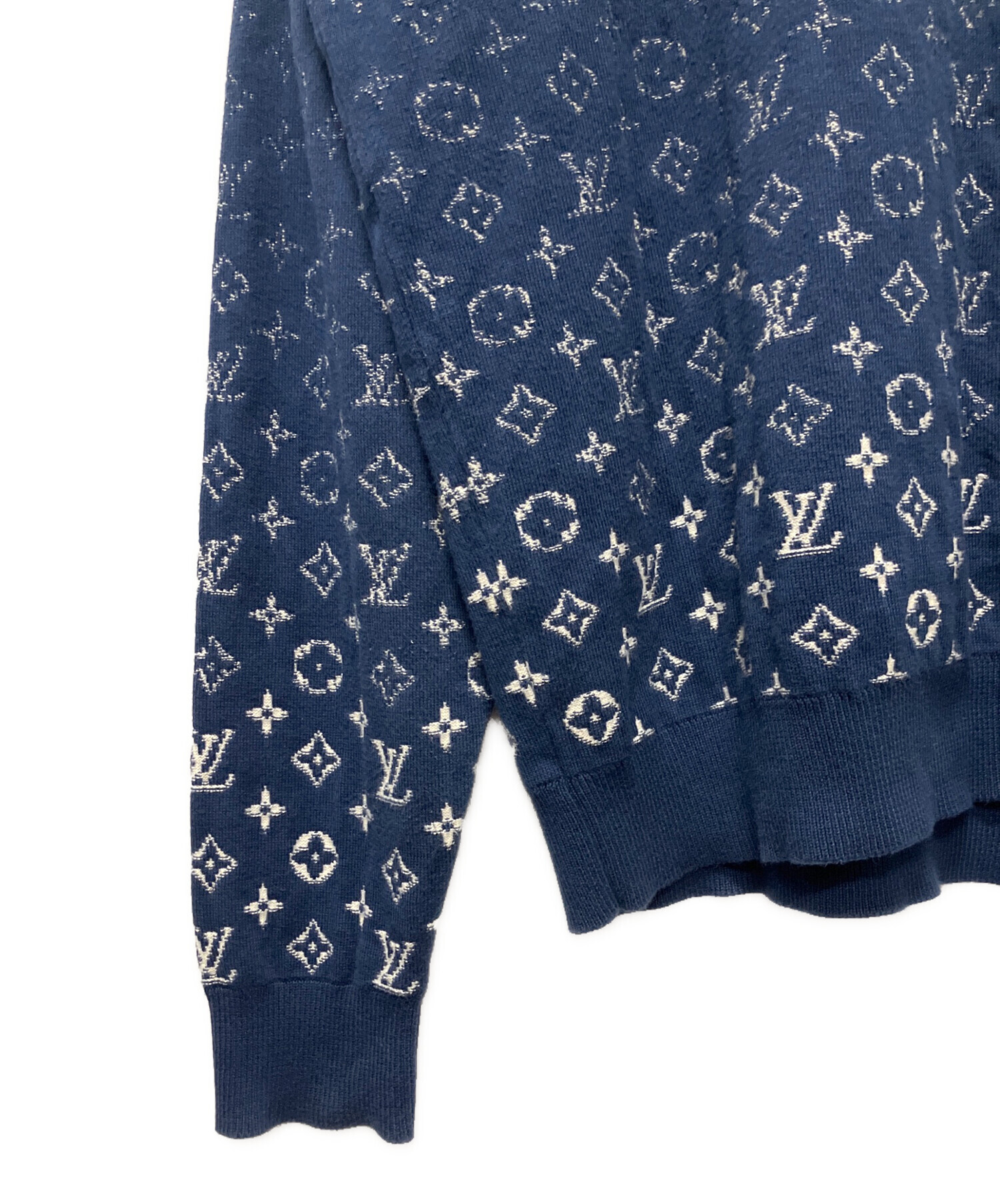 中古・古着通販】LOUIS VUITTON (ルイ ヴィトン) モノグラムグラディエントニット ネイビー サイズ:XL｜ブランド・古着通販  トレファク公式【TREFAC FASHION】スマホサイト