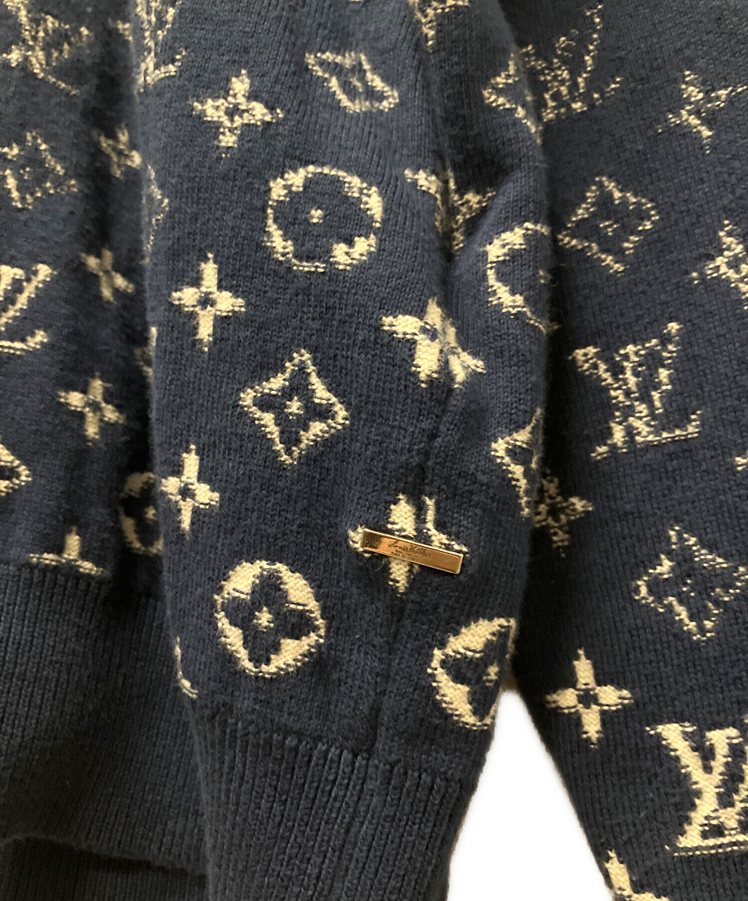 中古・古着通販】LOUIS VUITTON (ルイ ヴィトン) モノグラムグラディエントニット ネイビー サイズ:XL｜ブランド・古着通販  トレファク公式【TREFAC FASHION】スマホサイト