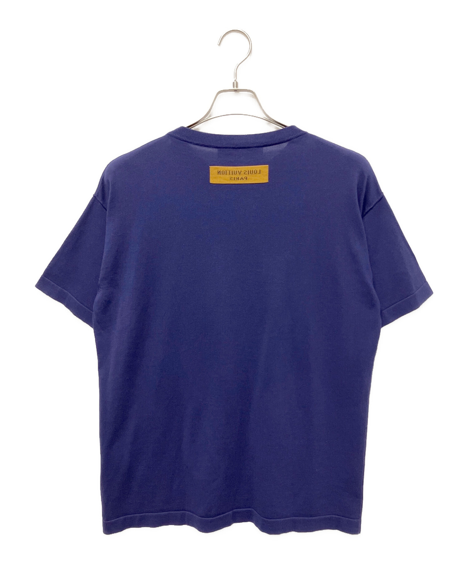 中古・古着通販】LOUIS VUITTON (ルイ ヴィトン) グラフィックロゴニットTシャツ ネイビー サイズ:XS｜ブランド・古着通販  トレファク公式【TREFAC FASHION】スマホサイト