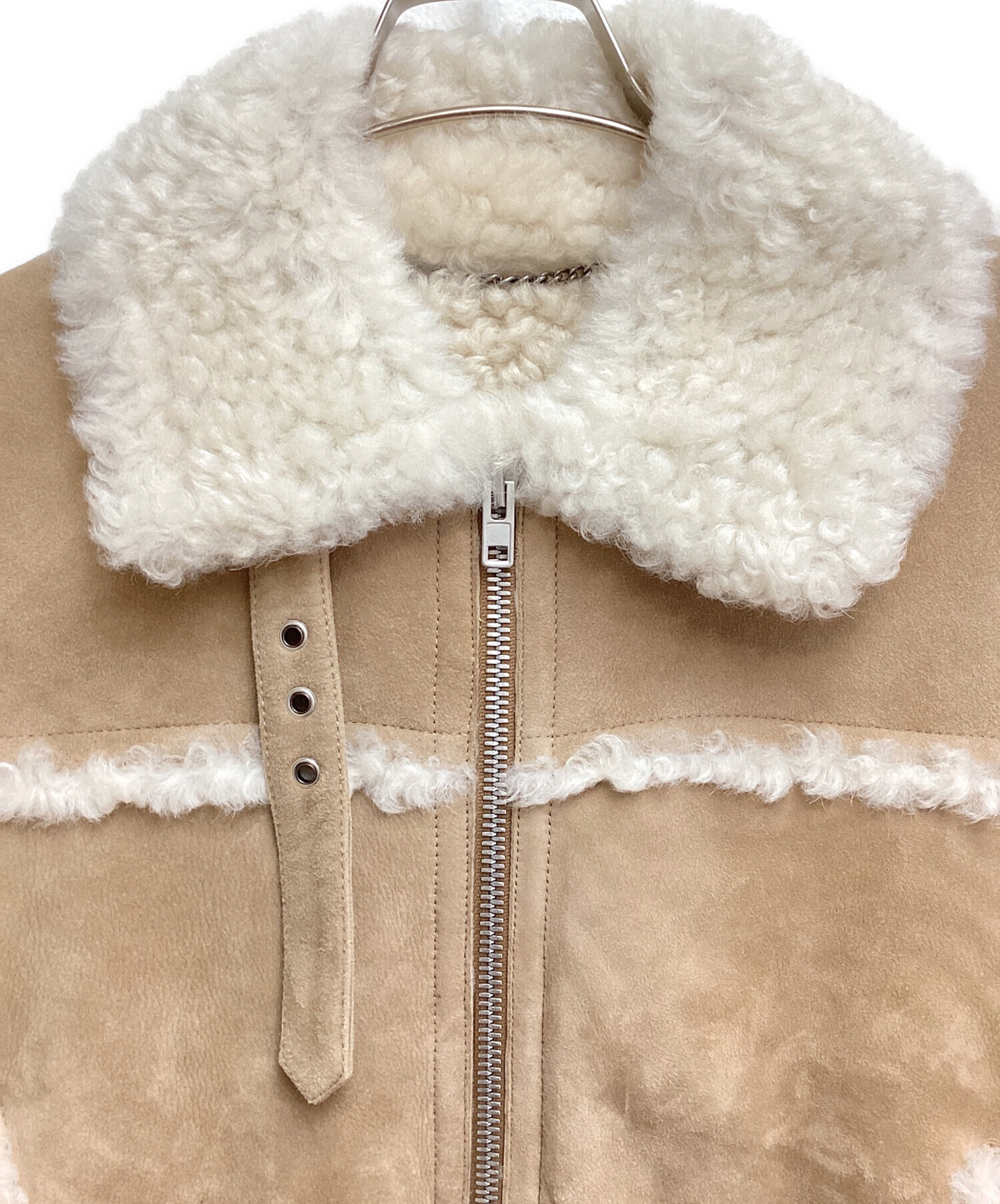 中古・古着通販】Maison Margiela (メゾンマルジェラ) mouton coat（ムートンコート） ベージュ サイズ:38｜ブランド・古着通販  トレファク公式【TREFAC FASHION】スマホサイト