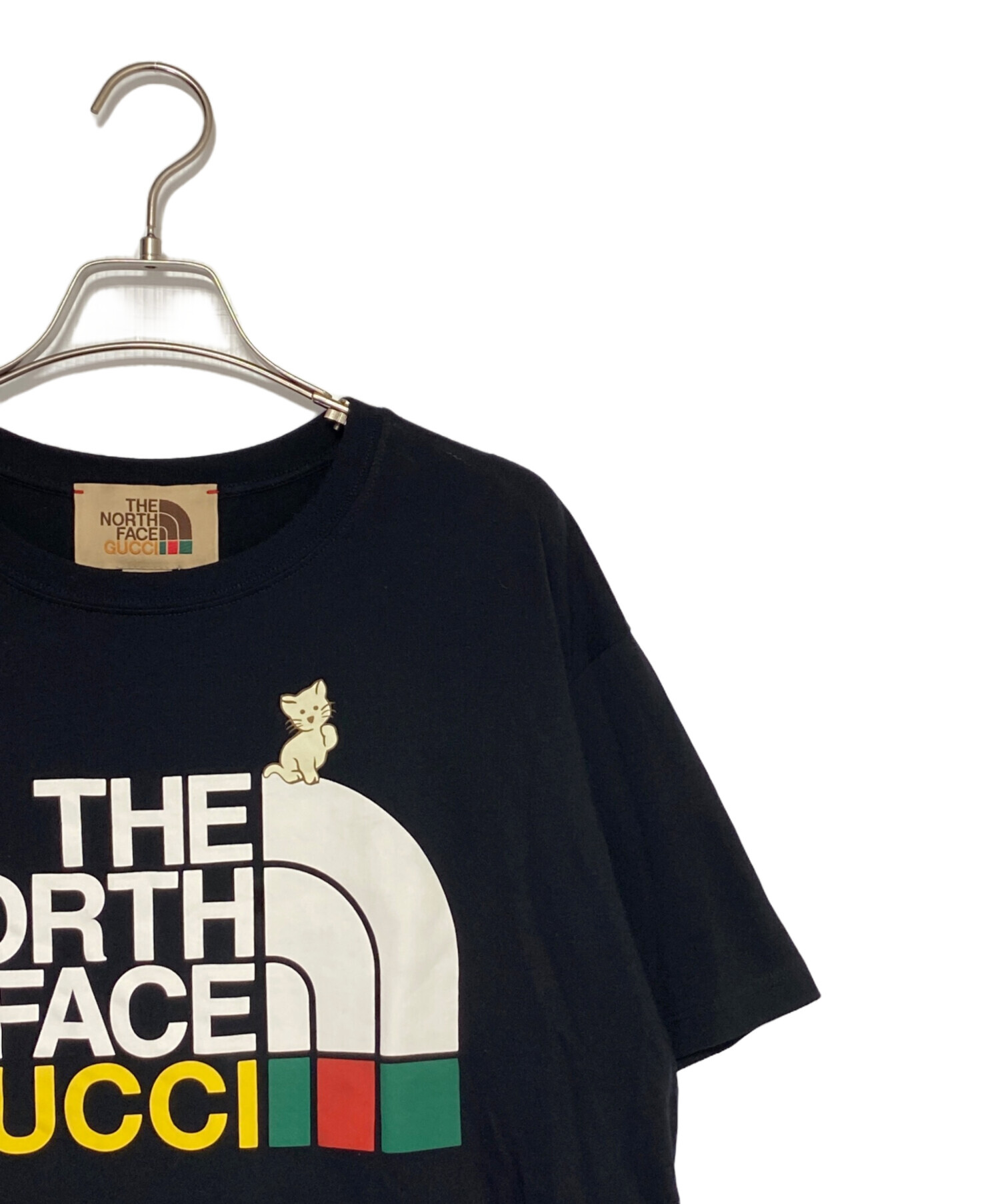 中古・古着通販】GUCCI (グッチ) THE NORTH FACE (ザ ノース フェイス) Tシャツ ブラック サイズ:M｜ブランド・古着通販  トレファク公式【TREFAC FASHION】スマホサイト