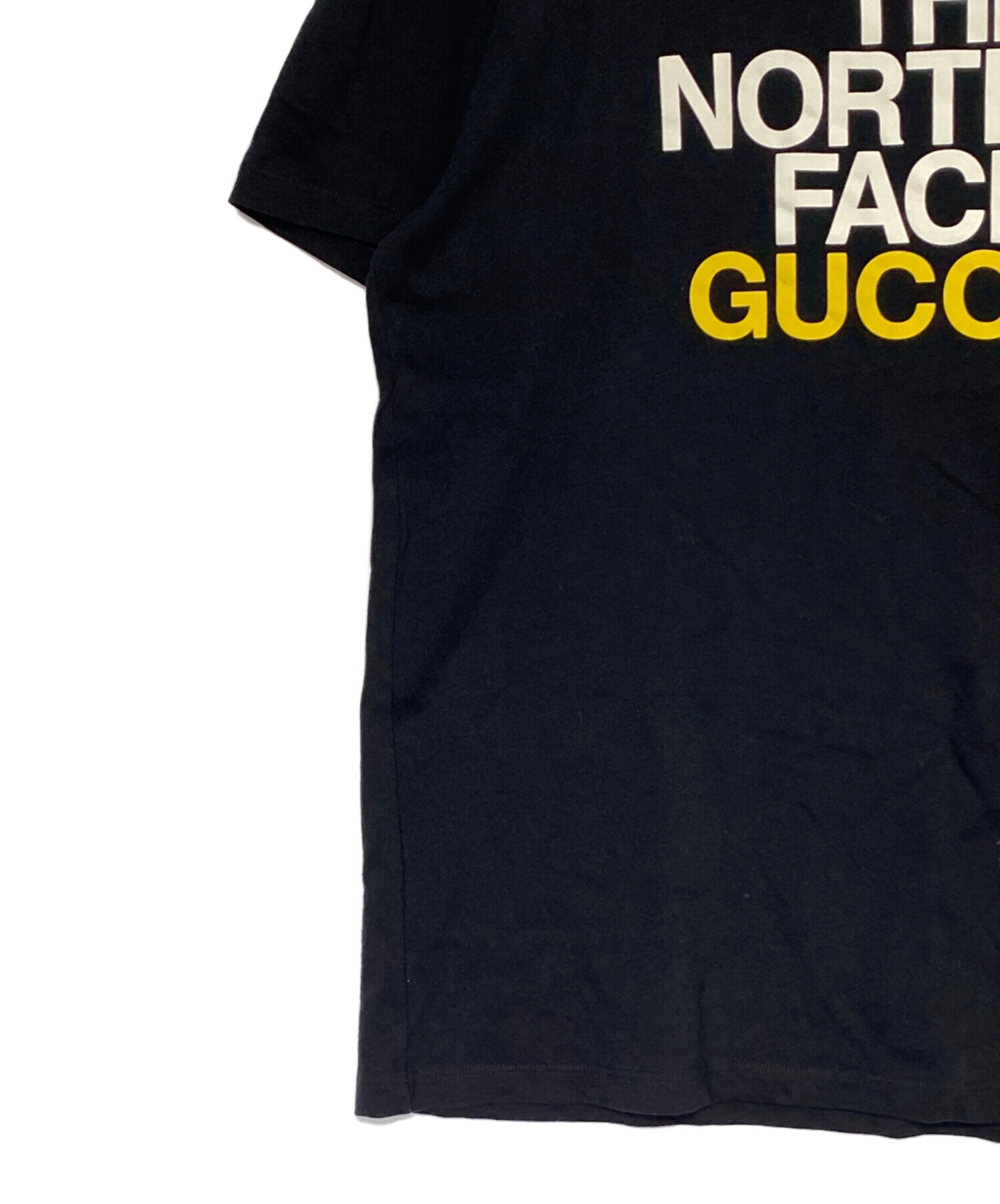 中古・古着通販】GUCCI (グッチ) THE NORTH FACE (ザ ノース フェイス) Tシャツ ブラック サイズ:M｜ブランド・古着通販  トレファク公式【TREFAC FASHION】スマホサイト