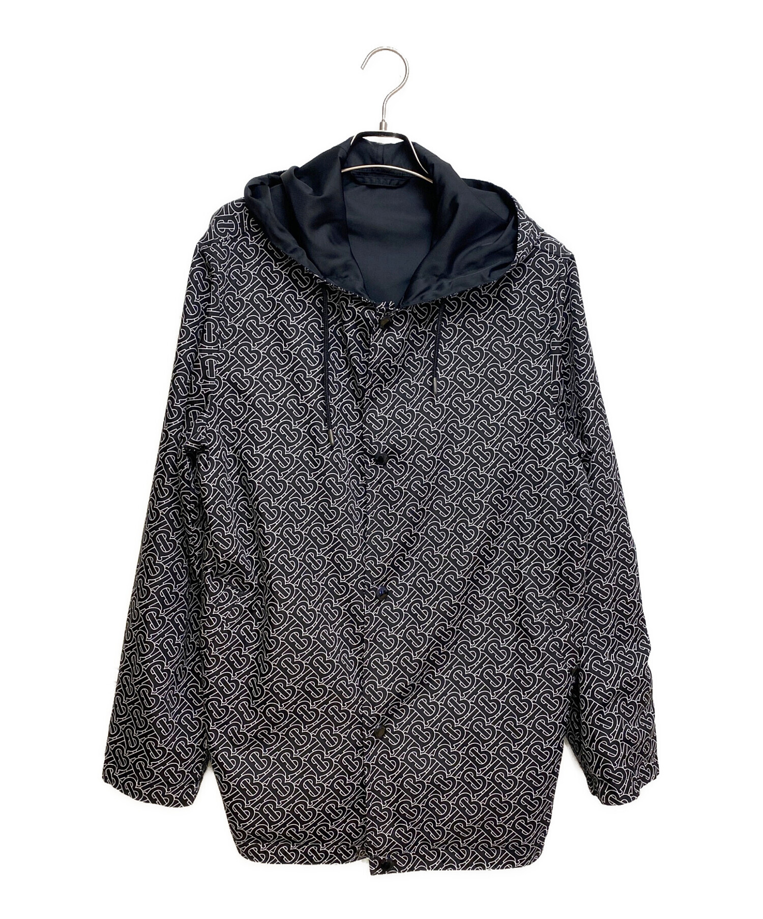 中古・古着通販】BURBERRY (バーバリー) TB総柄リバーシブルナイロンジャケット ブラック サイズ:M｜ブランド・古着通販  トレファク公式【TREFAC FASHION】スマホサイト