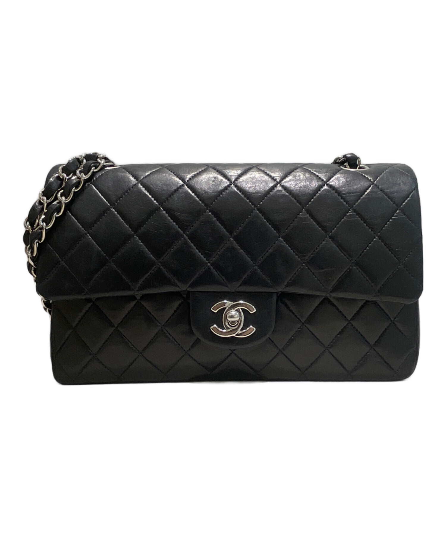 中古・古着通販】CHANEL (シャネル) チェーンショルダーバッグ ブラック サイズ:25｜ブランド・古着通販 トレファク公式【TREFAC  FASHION】スマホサイト