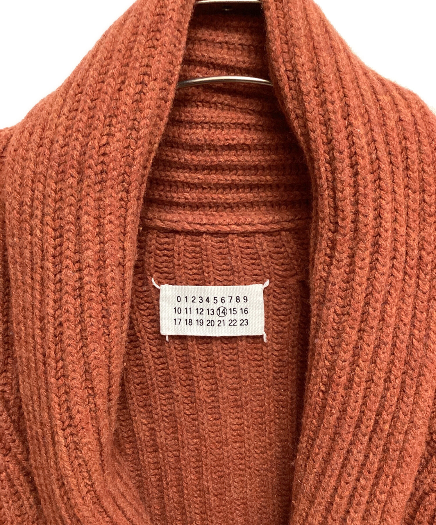 中古・古着通販】Maison Margiela (メゾンマルジェラ) SHAWL COLLAR CARDIGANGAN（ショールカラーカーディガン）  ブラウン サイズ:S｜ブランド・古着通販 トレファク公式【TREFAC FASHION】スマホサイト