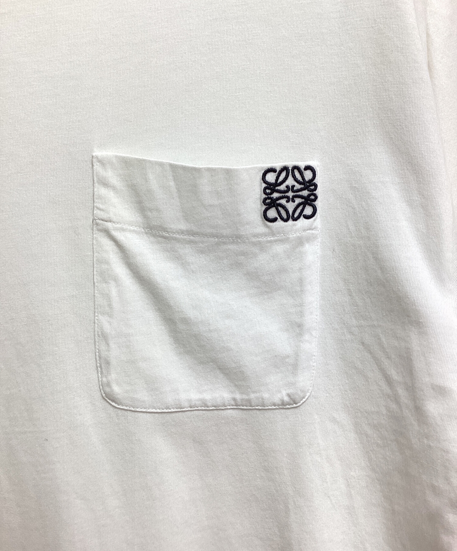 中古・古着通販】LOEWE (ロエベ) アナグラムポケットロングスリーブTシャツ ホワイト サイズ:S｜ブランド・古着通販  トレファク公式【TREFAC FASHION】スマホサイト