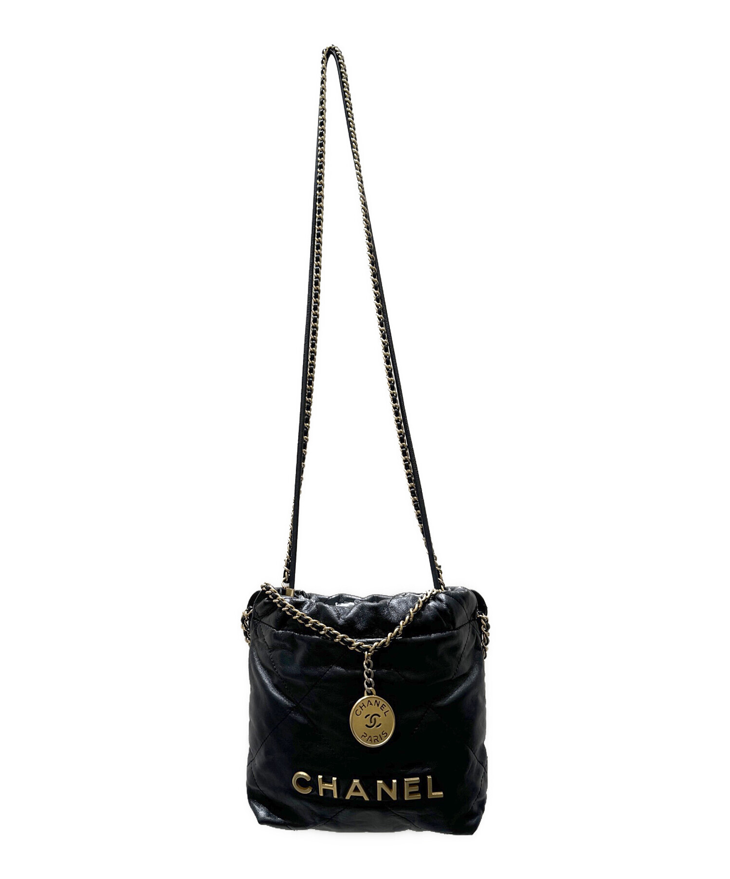 CHANEL (シャネル) CHANEL22 ミニ ハンドバッグ ブラック サイズ:‐