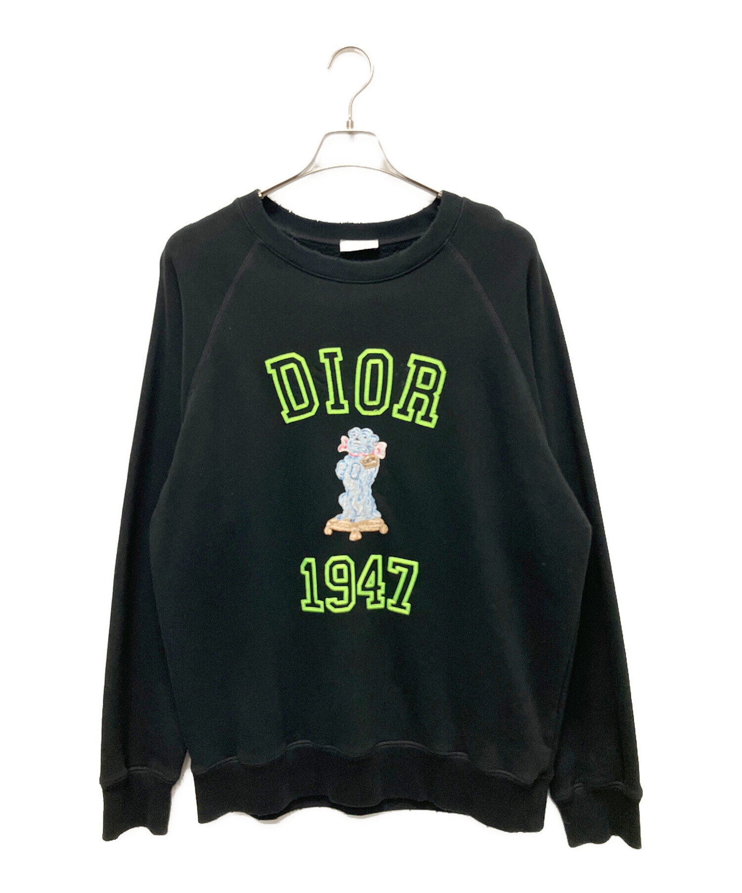 中古・古着通販】Christian Dior (クリスチャン ディオール) ダメージ加工Boddyリラックスフィットスウェット ブラック サイズ:L｜ブランド・古着通販  トレファク公式【TREFAC FASHION】スマホサイト