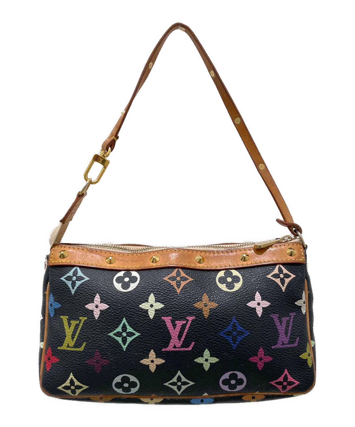 中古・古着通販】LOUIS VUITTON (ルイ ヴィトン) ポシェット アクセソワール モノグラム マルチカラー ノワール｜ブランド・古着通販  トレファク公式【TREFAC FASHION】スマホサイト