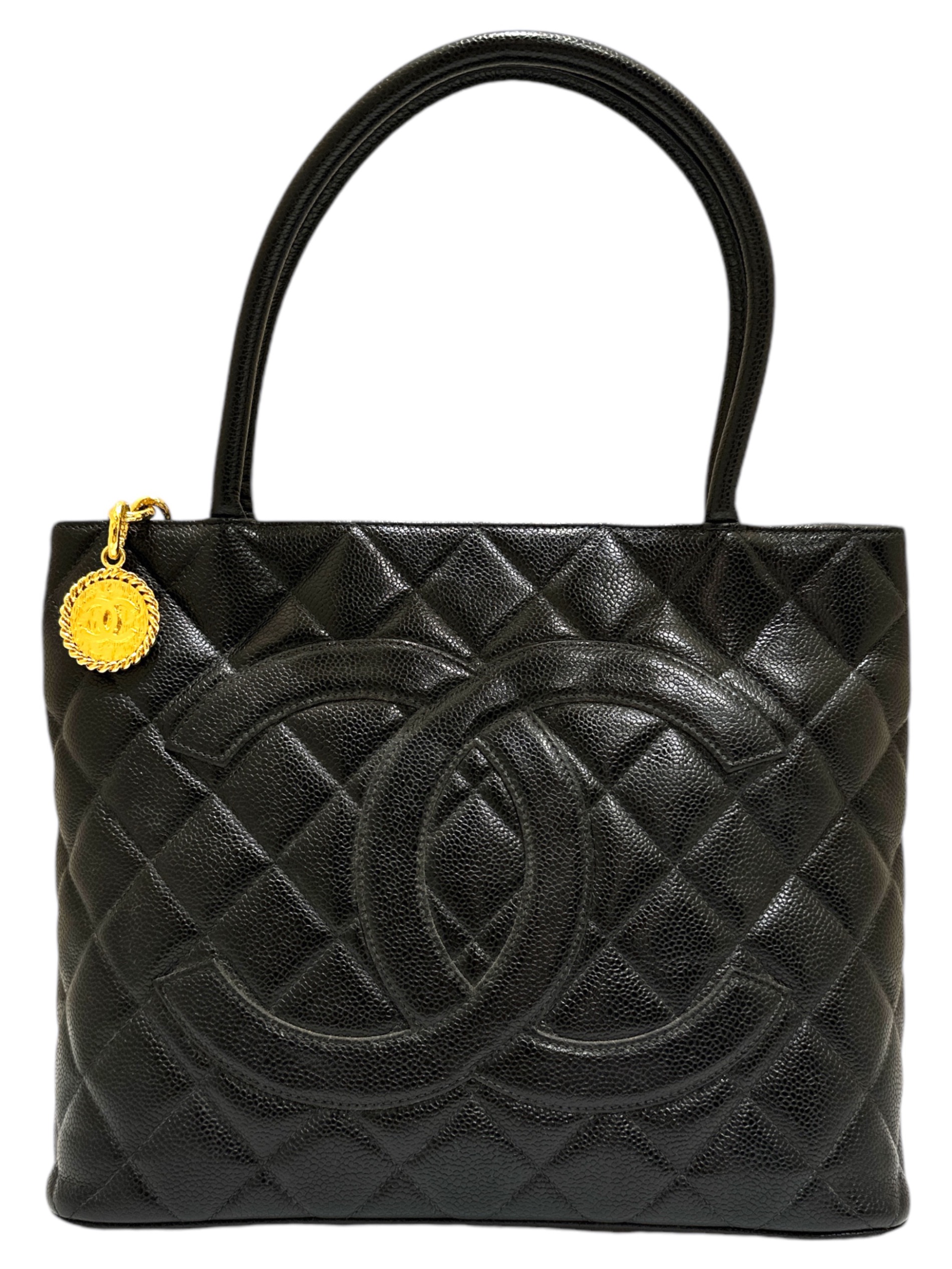 中古・古着通販】CHANEL (シャネル) 復刻トートバッグ ココマーク キャビアスキン ブラック｜ブランド・古着通販 トレファク公式【TREFAC  FASHION】スマホサイト