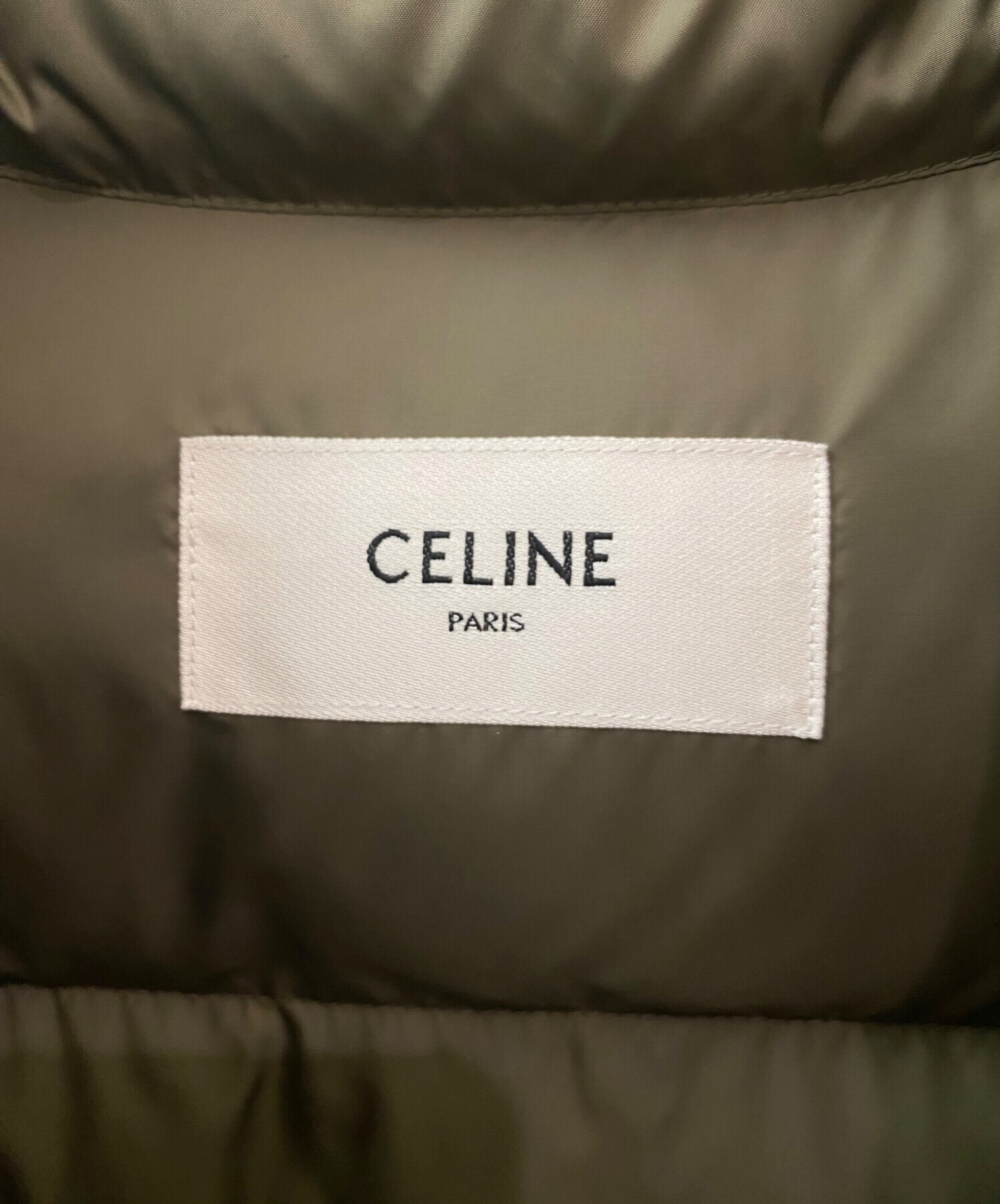 CELINE (セリーヌ) ダウンベスト オリーブ サイズ:34