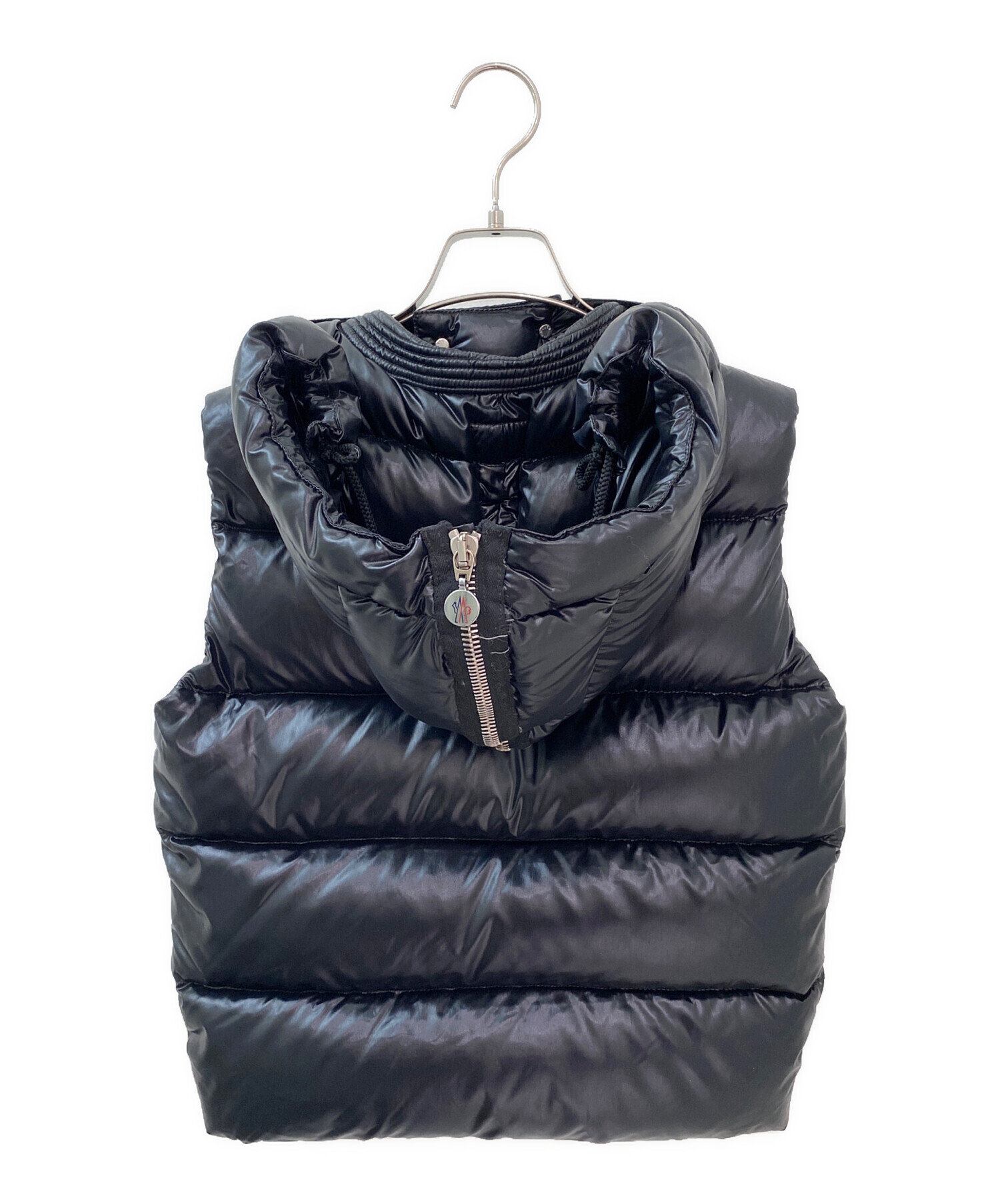 中古・古着通販】MONCLER (モンクレール) BALENCIAGA (バレンシアガ) フードジップダウンベスト ブラック  サイズ:34｜ブランド・古着通販 トレファク公式【TREFAC FASHION】スマホサイト