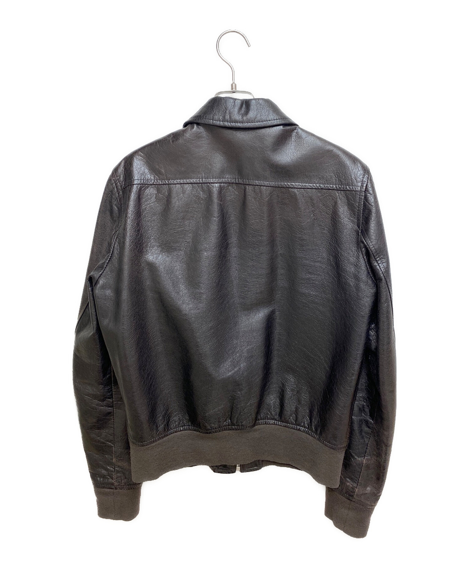 中古・古着通販】MARTIN MARGIELA (マルタン・マルジェラ) レザージャケット ダークブラウン サイズ:46｜ブランド・古着通販  トレファク公式【TREFAC FASHION】スマホサイト