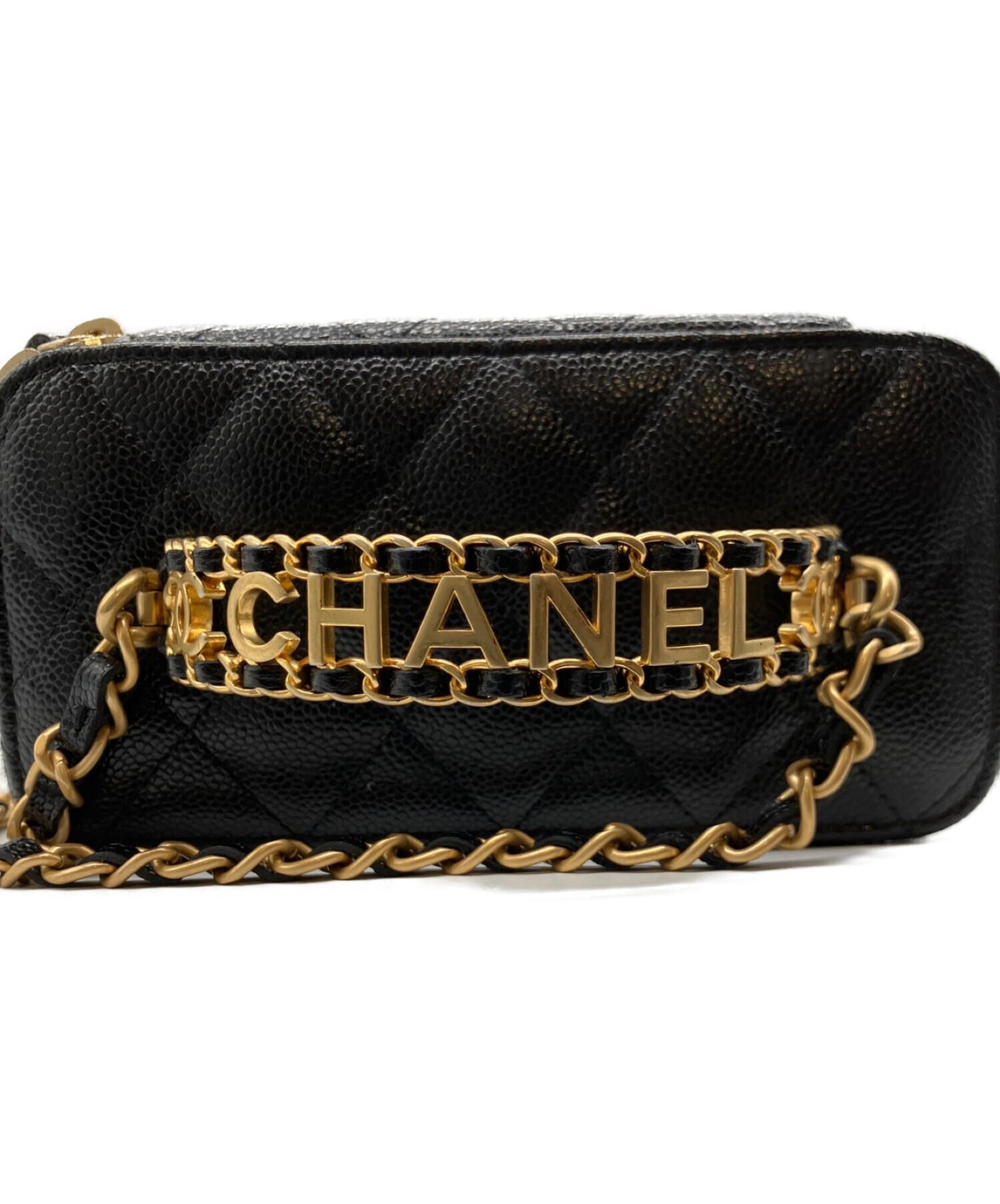 中古・古着通販】CHANEL (シャネル) ロゴハンドルバニティバッグ