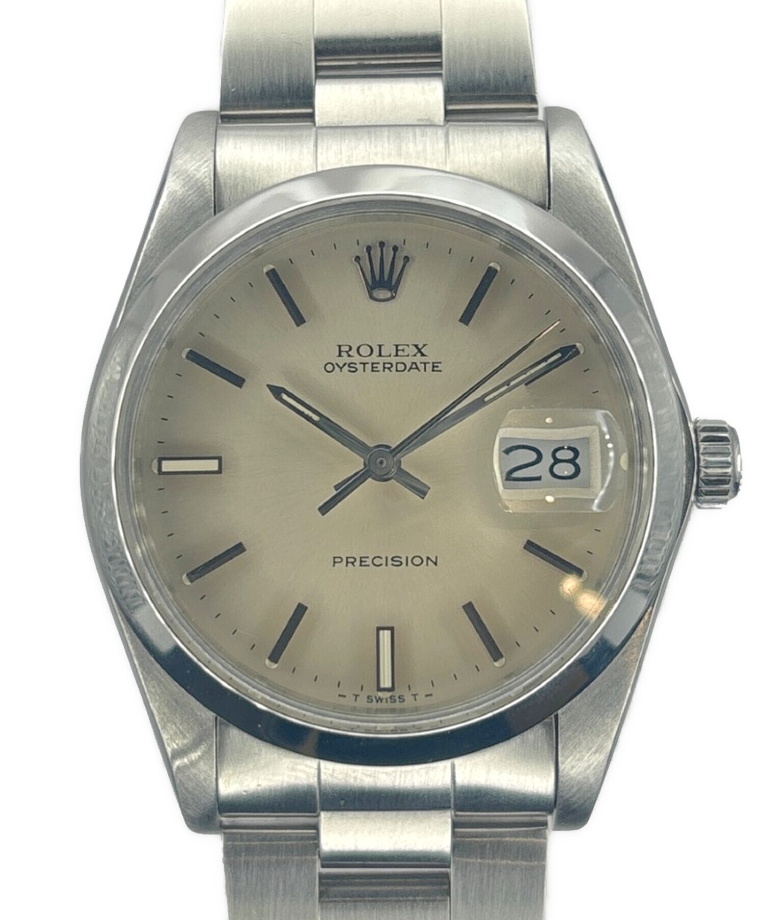 ROLEX (ロレックス) オイスターデイト プレシジョン Ref.6694 アイボリー サイズ:34mm