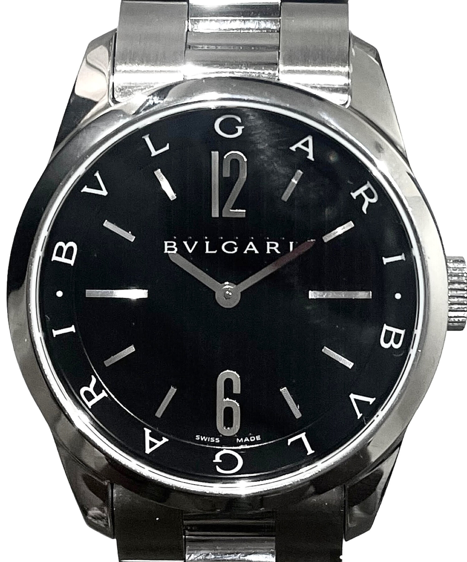 中古・古着通販】BVLGARI (ブルガリ) ソロテンポ ブラック サイズ:37mm｜ブランド・古着通販 トレファク公式【TREFAC  FASHION】スマホサイト