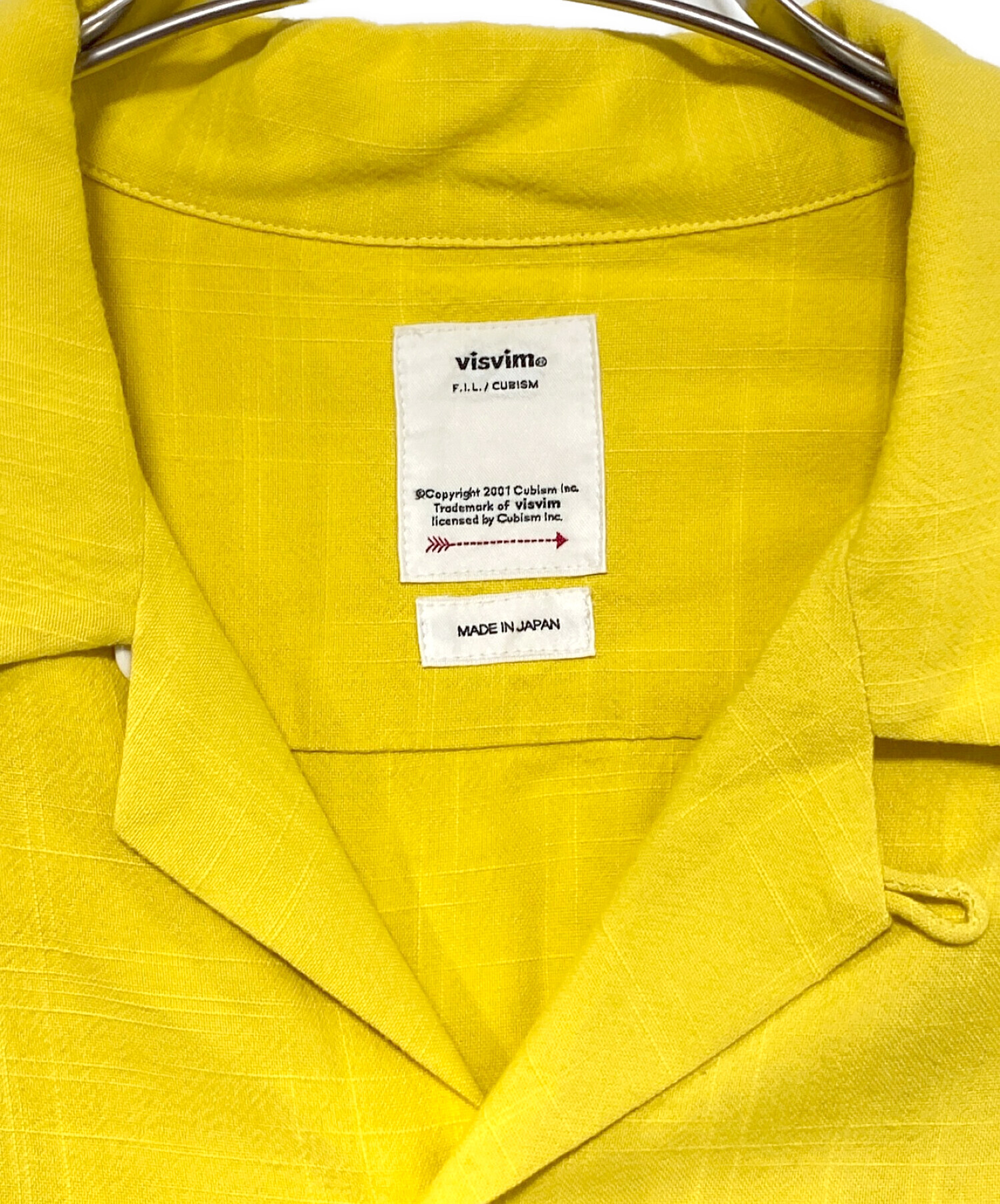 VISVIM(ビズビム) IRVING SHIRT S/S (SL RAYON) 19SS (yellow