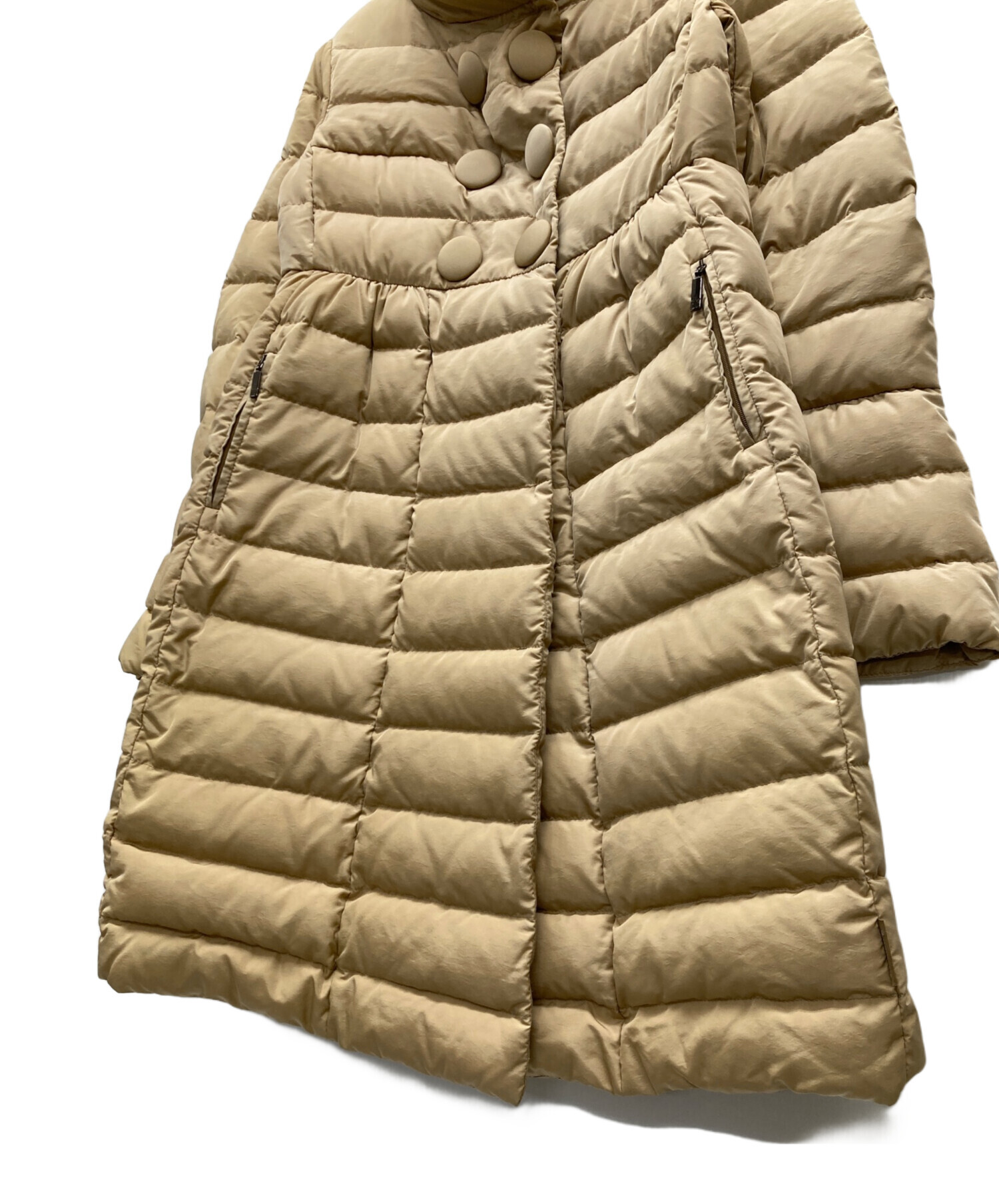 中古・古着通販】MONCLER (モンクレール) ダウンコート ベージュ サイズ:SIZE 1｜ブランド・古着通販 トレファク公式【TREFAC  FASHION】スマホサイト