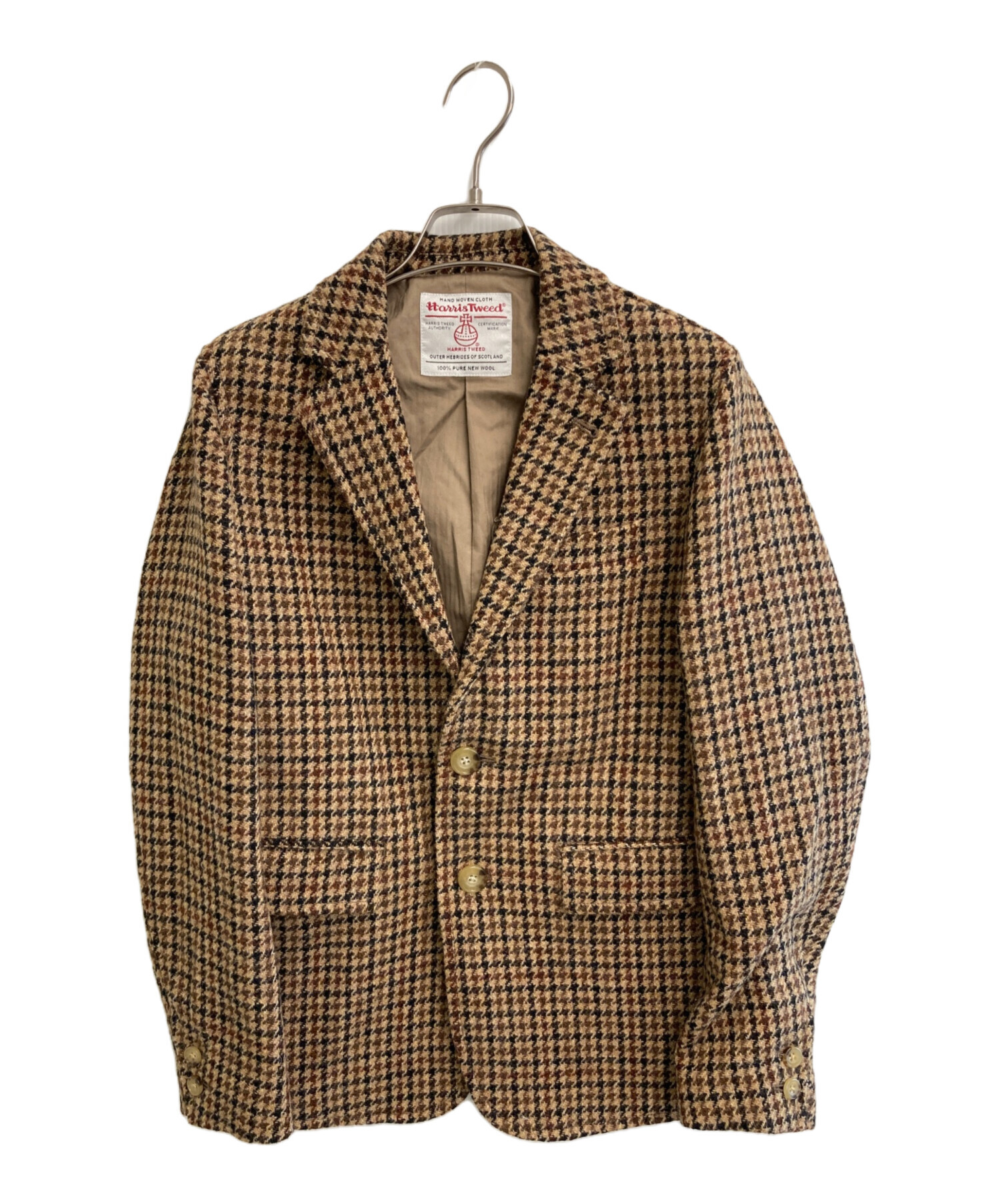 Harris Tweed (ハリスツイード) BEAMS BOY (ビームスボーイ) ウールテーラードジャケット ブラウン サイズ:1