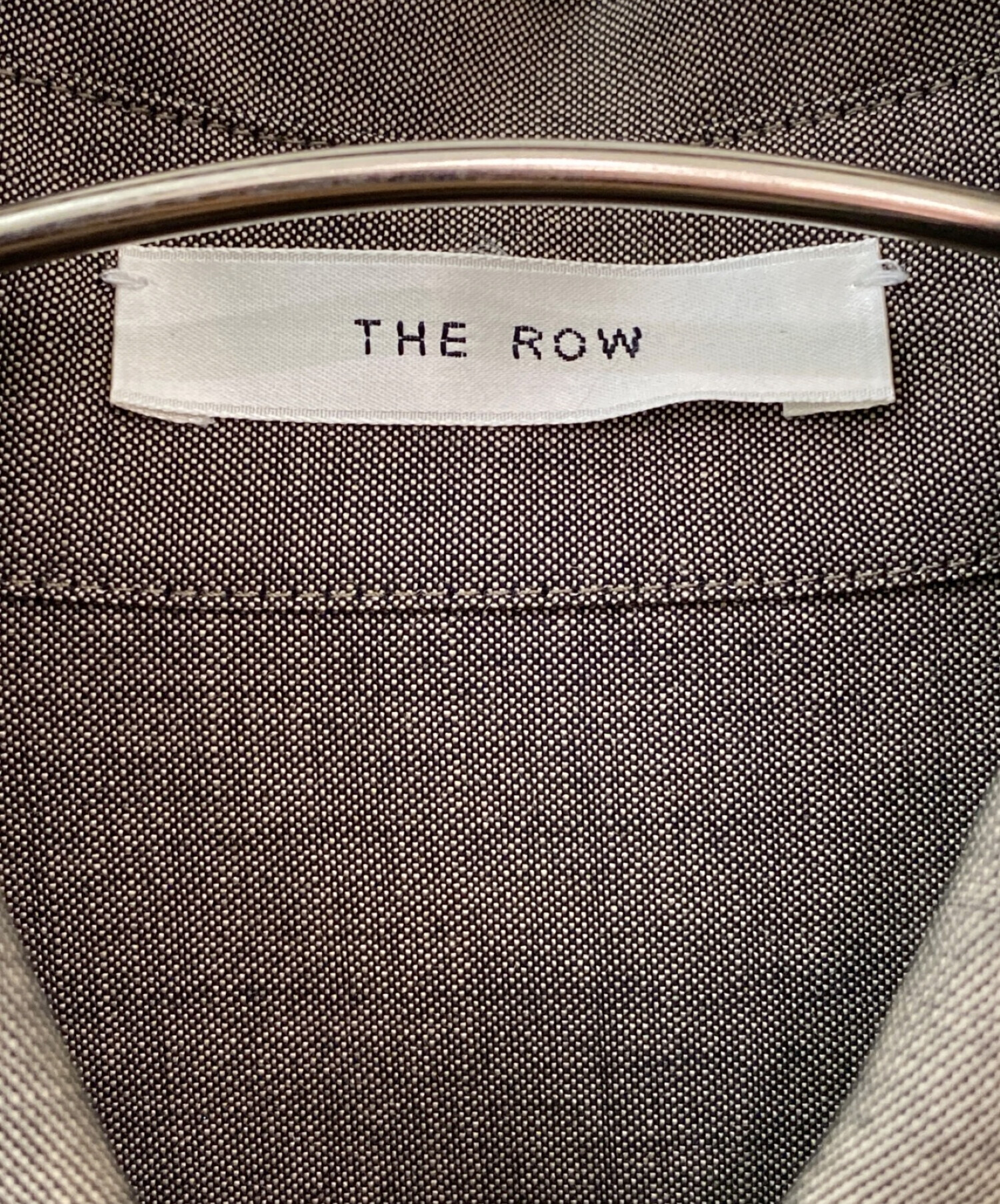 中古・古着通販】THE ROW (ザ ロウ) ウールシャツ チャコールグレー
