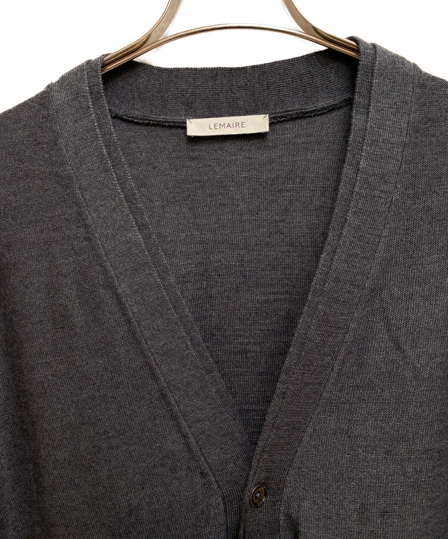 LEMAIRE (ルメール) 23ss　TWISTED CARDIGAN チャコールグレー サイズ:S