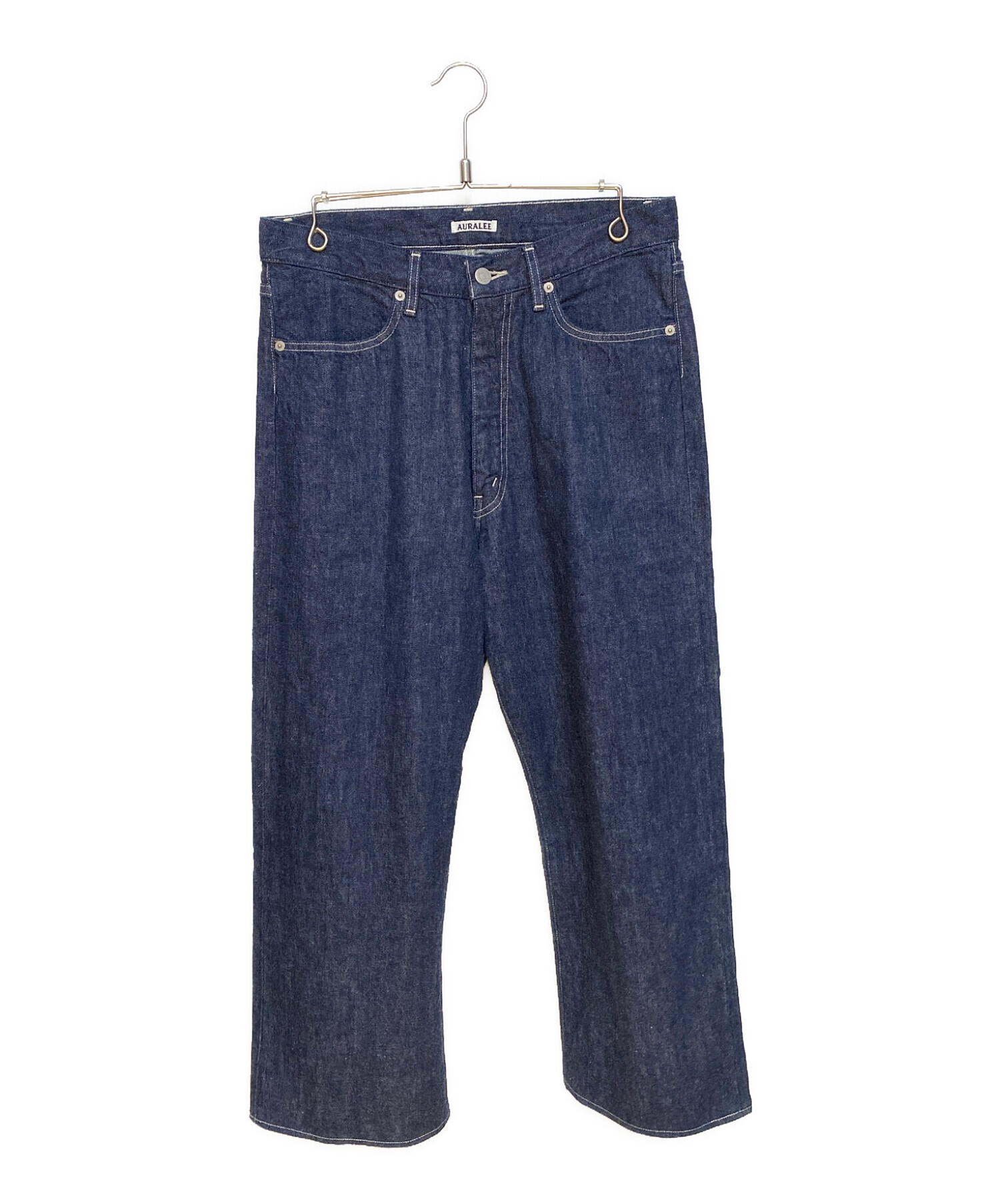 AURALEE (オーラリー) SELVEDGE LIGHT DENIM PANTS インディゴ サイズ:3