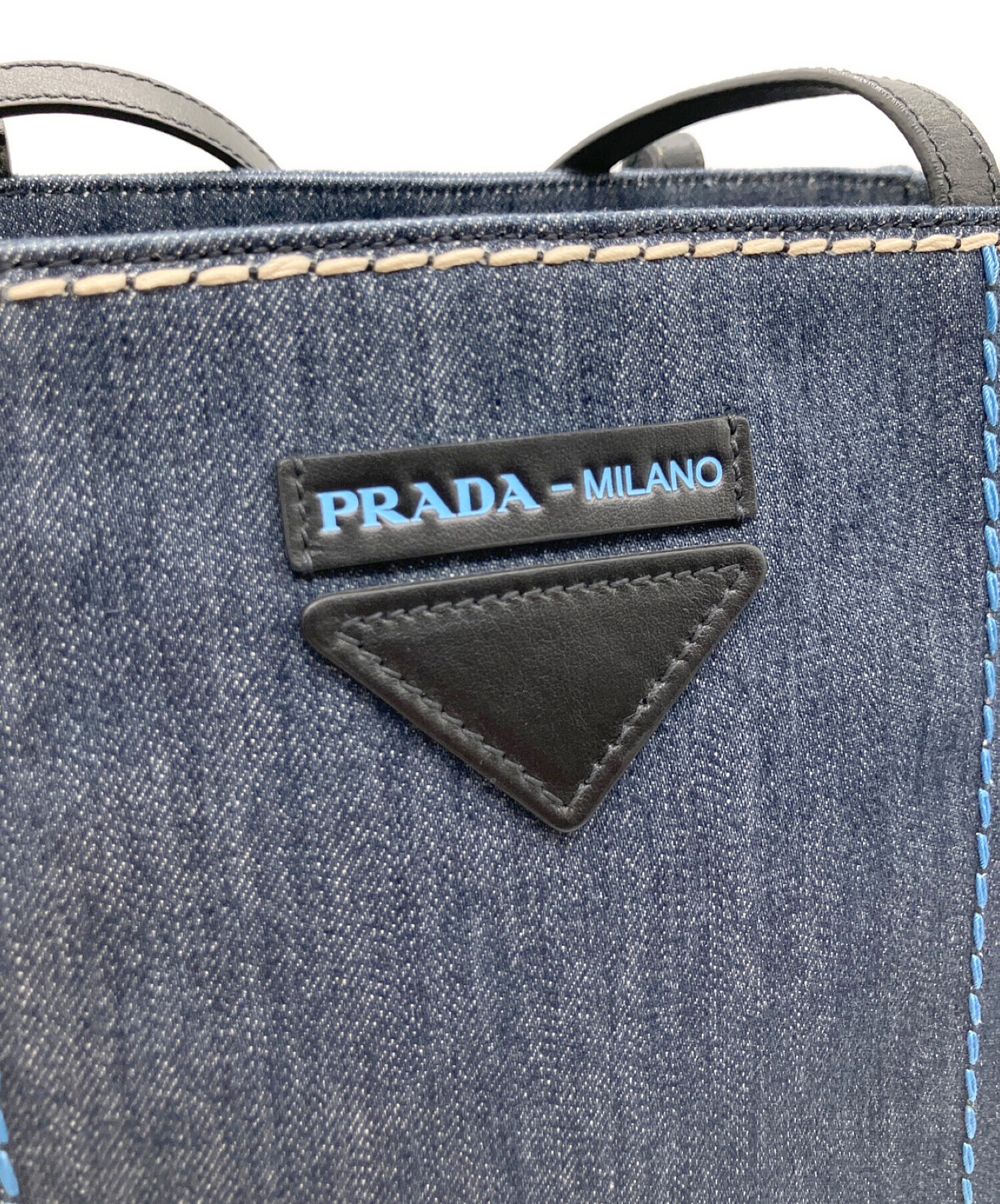 即納！最大半額！ PRADA - プラダ♡デニムトート トートバッグ - www ...