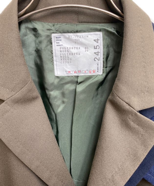 中古・古着通販】sacai (サカイ) 二重襟 シングルブレスト チェスター