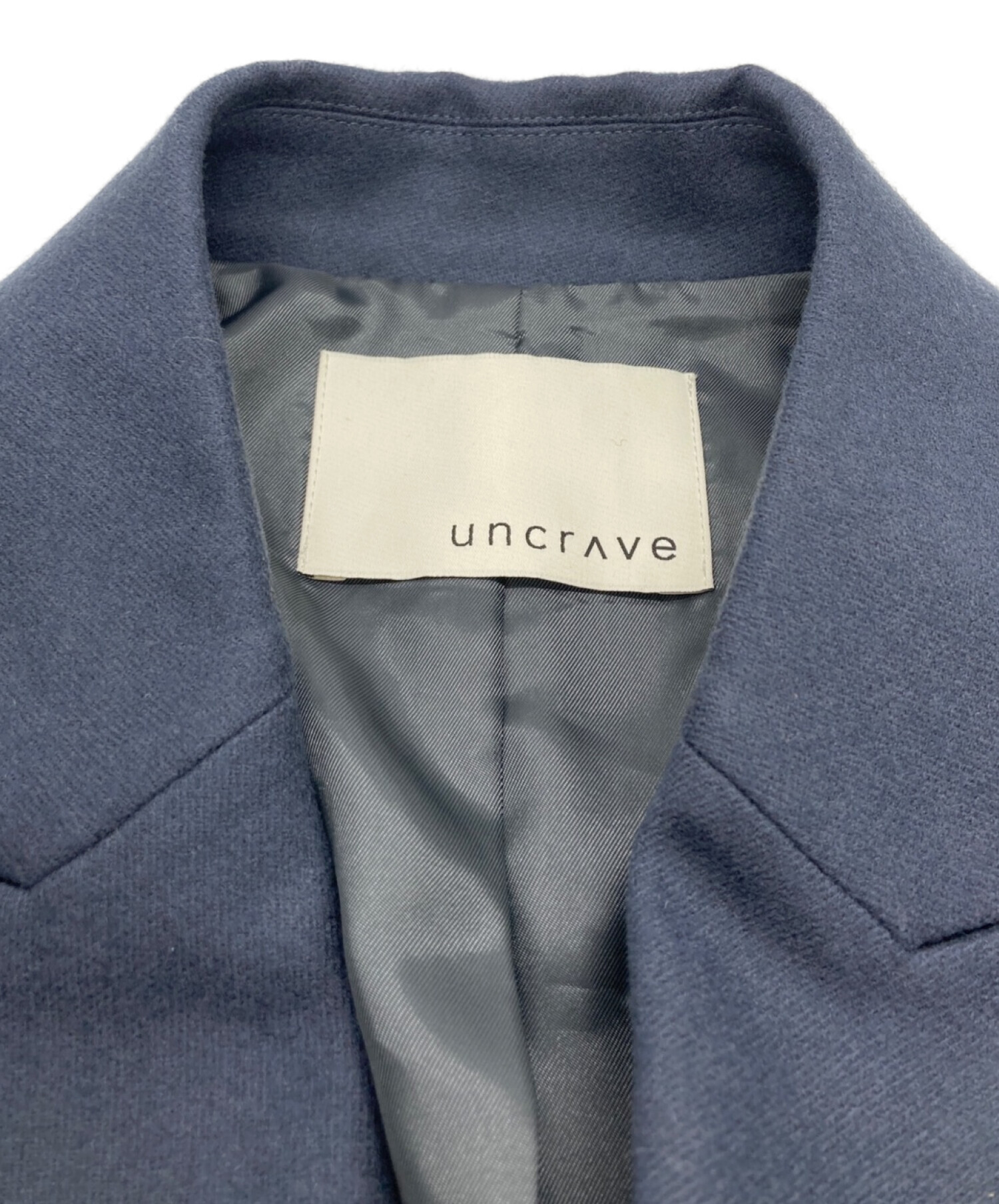 uncrave WHITE (アンクレイヴ ホワイト) スーチング ダブルジャケット ネイビー サイズ:1