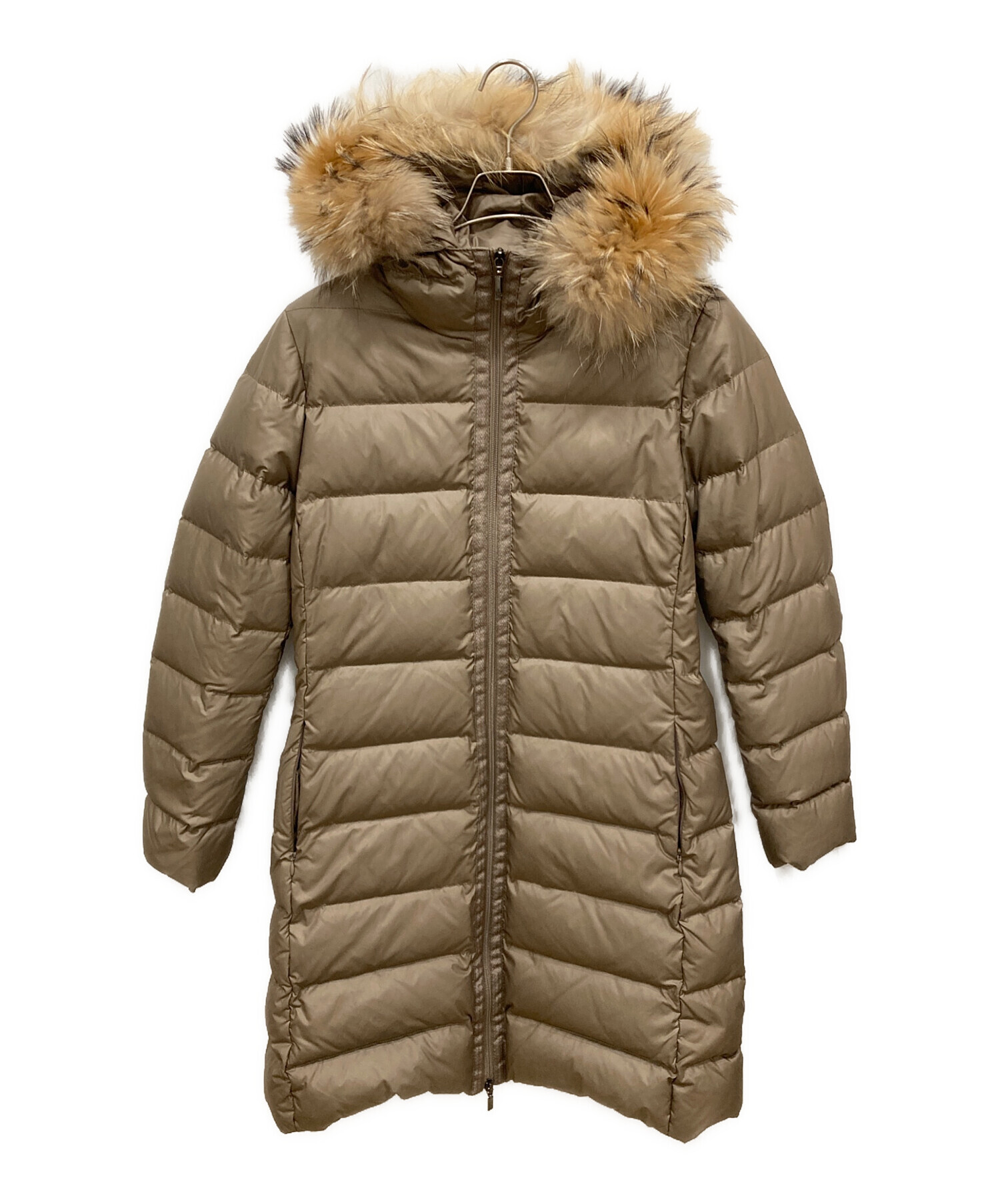 中古・古着通販】MONCLER (モンクレール) NANTESFUR ダウンコート ベージュ サイズ:2｜ブランド・古着通販  トレファク公式【TREFAC FASHION】スマホサイト