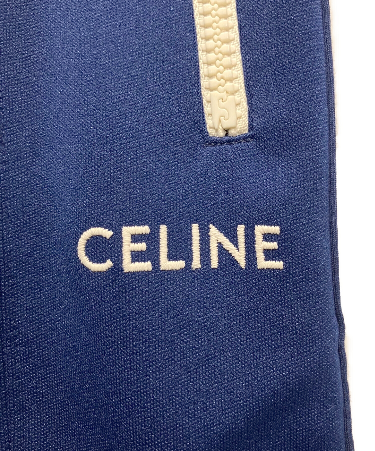 CELINE (セリーヌ) ジャージーサイドラインスカート ネイビー サイズ:XS