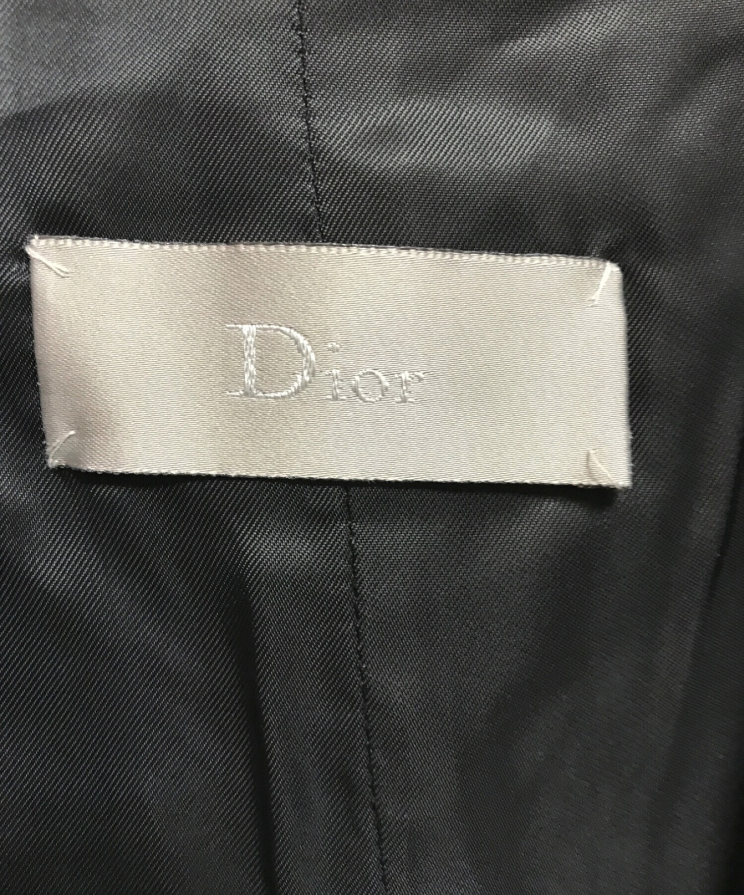 Dior Homme (ディオール オム) ウールロングジレ ブラック サイズ:SIZE 42