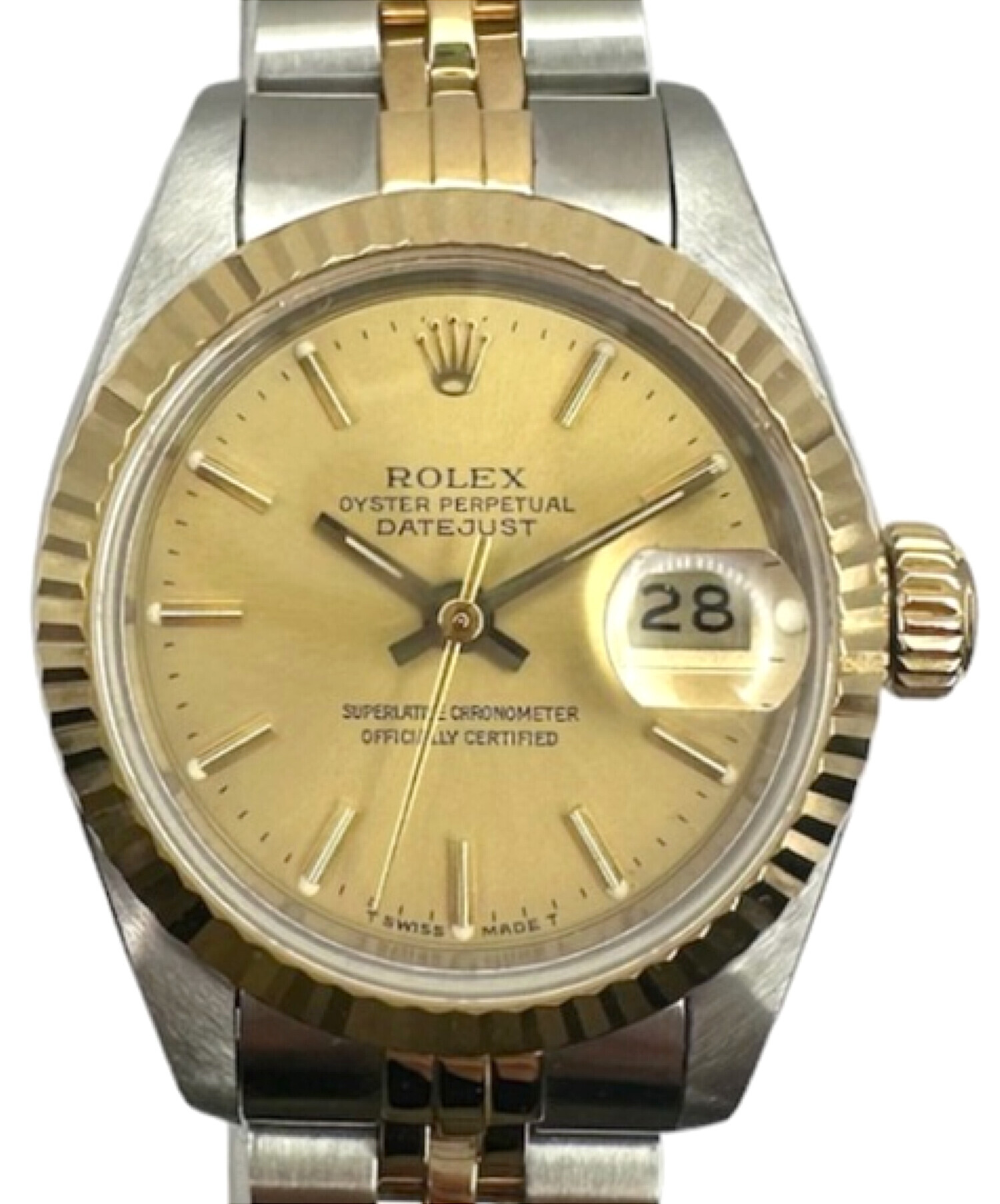 中古・古着通販】ROLEX (ロレックス) デイトジャスト シャンパン文字盤