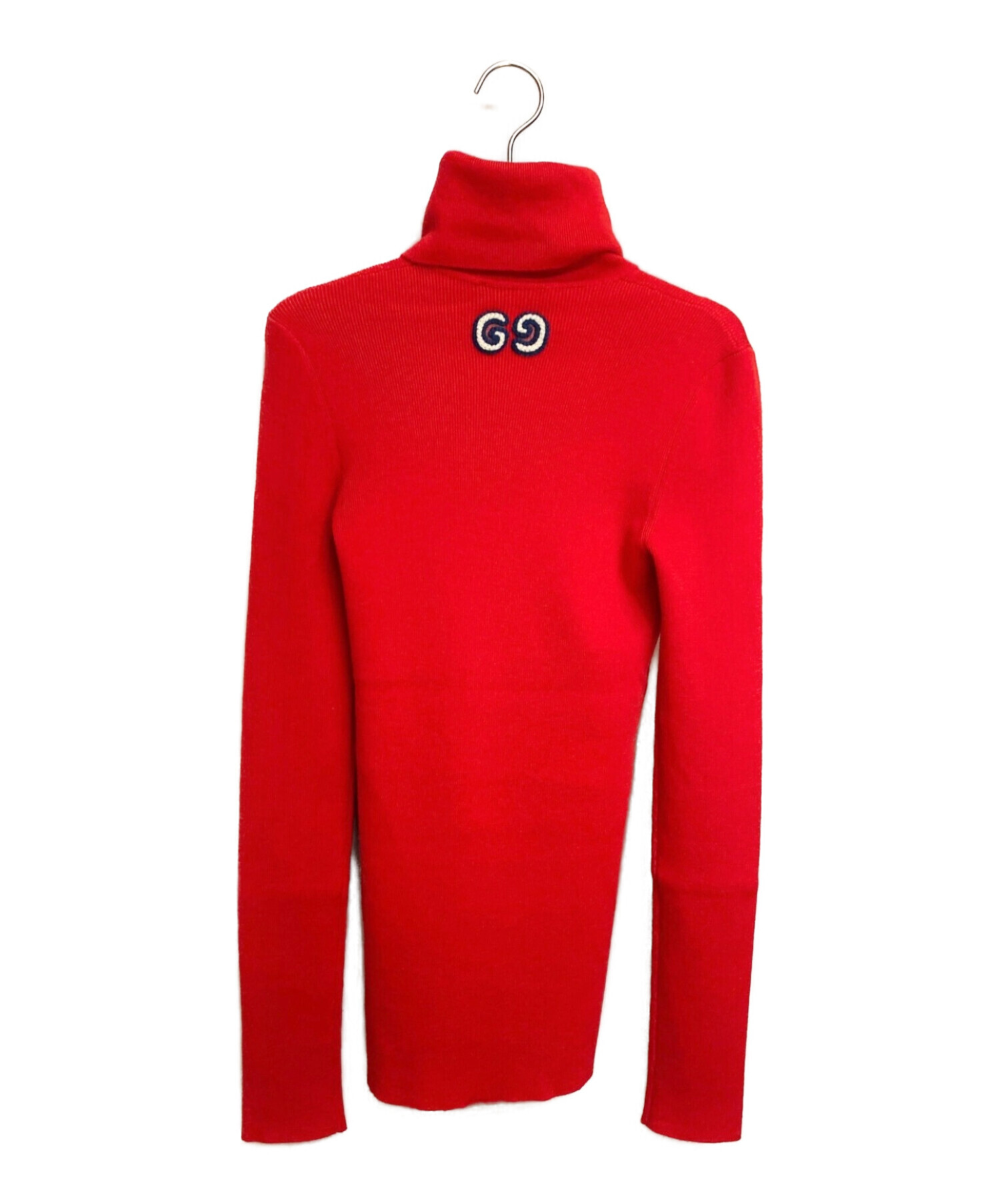 半額】 Red GUCCI turtleneck Lサイズ グッチ タートルネックセーター 