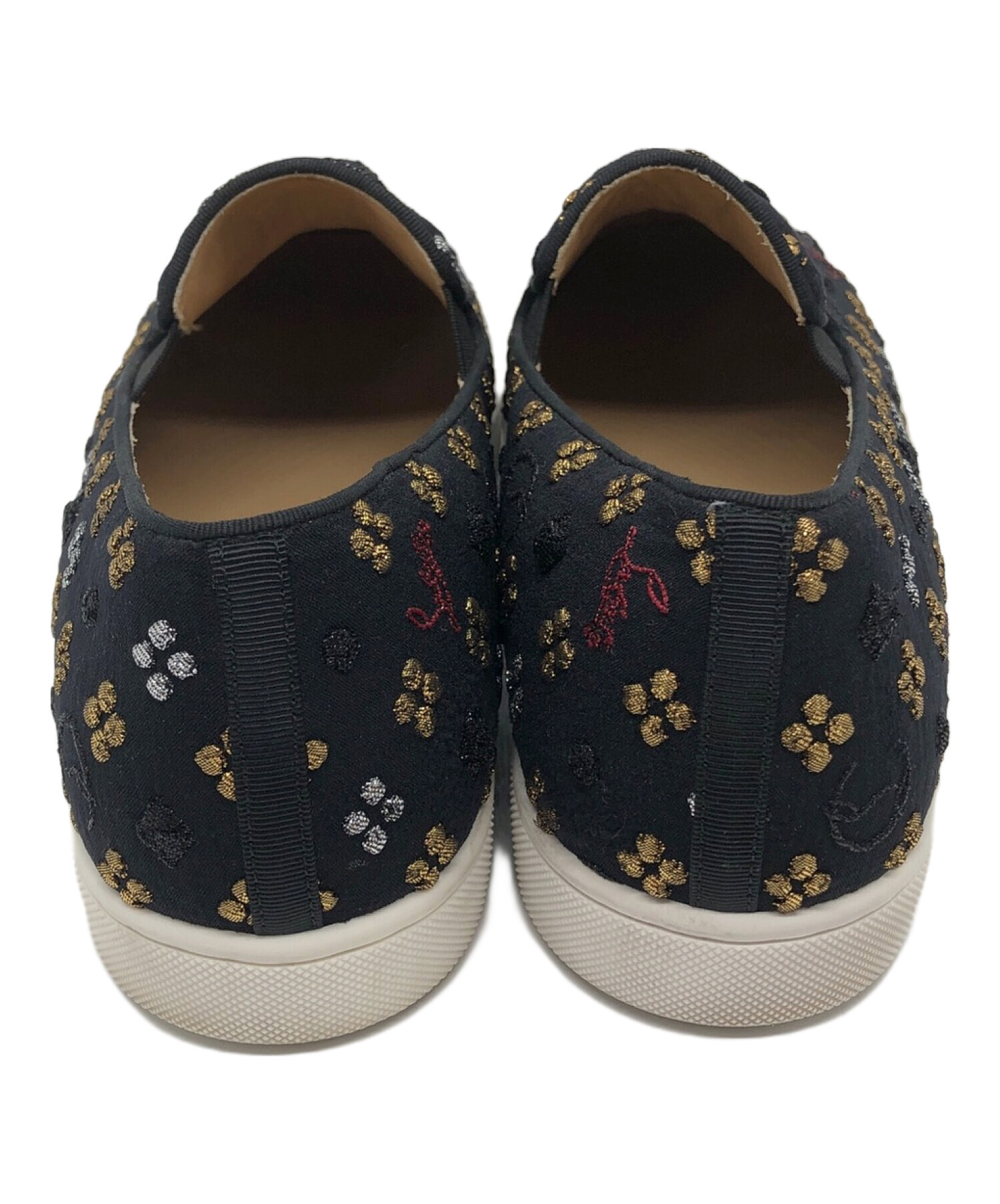 中古・古着通販】Christian Louboutin (クリスチャン・ルブタン) スリッポン ブラック サイズ:42 1/2｜ブランド・古着通販  トレファク公式【TREFAC FASHION】スマホサイト